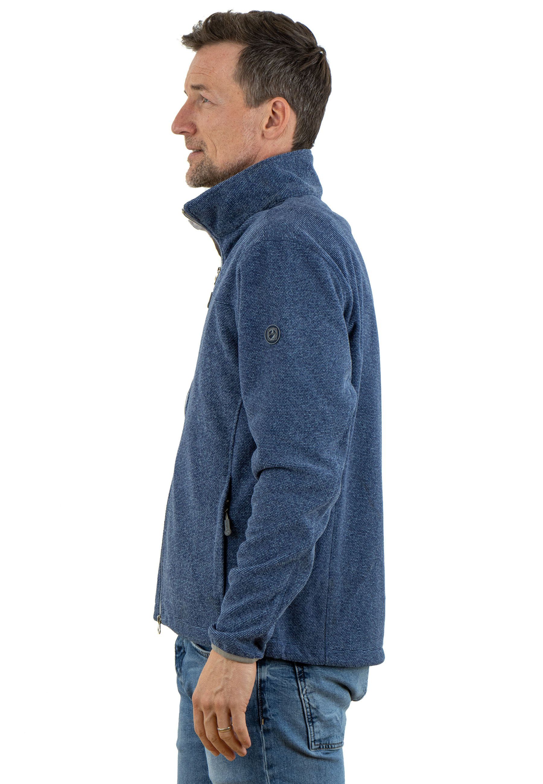 FirstB Fleecejacke Herren wärmend, atmungsaktiv navy