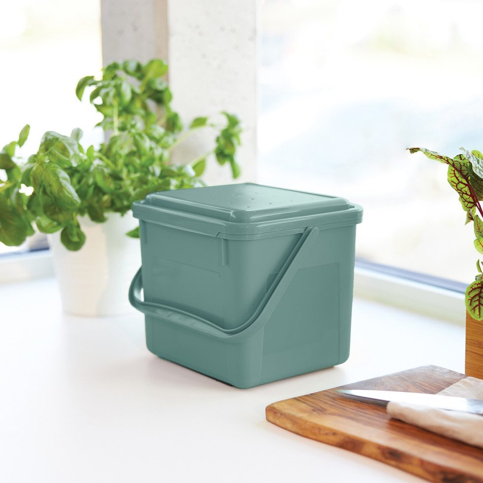 ROTHO Komposter Rotho Komposteimer Bio 5 L misletoe green