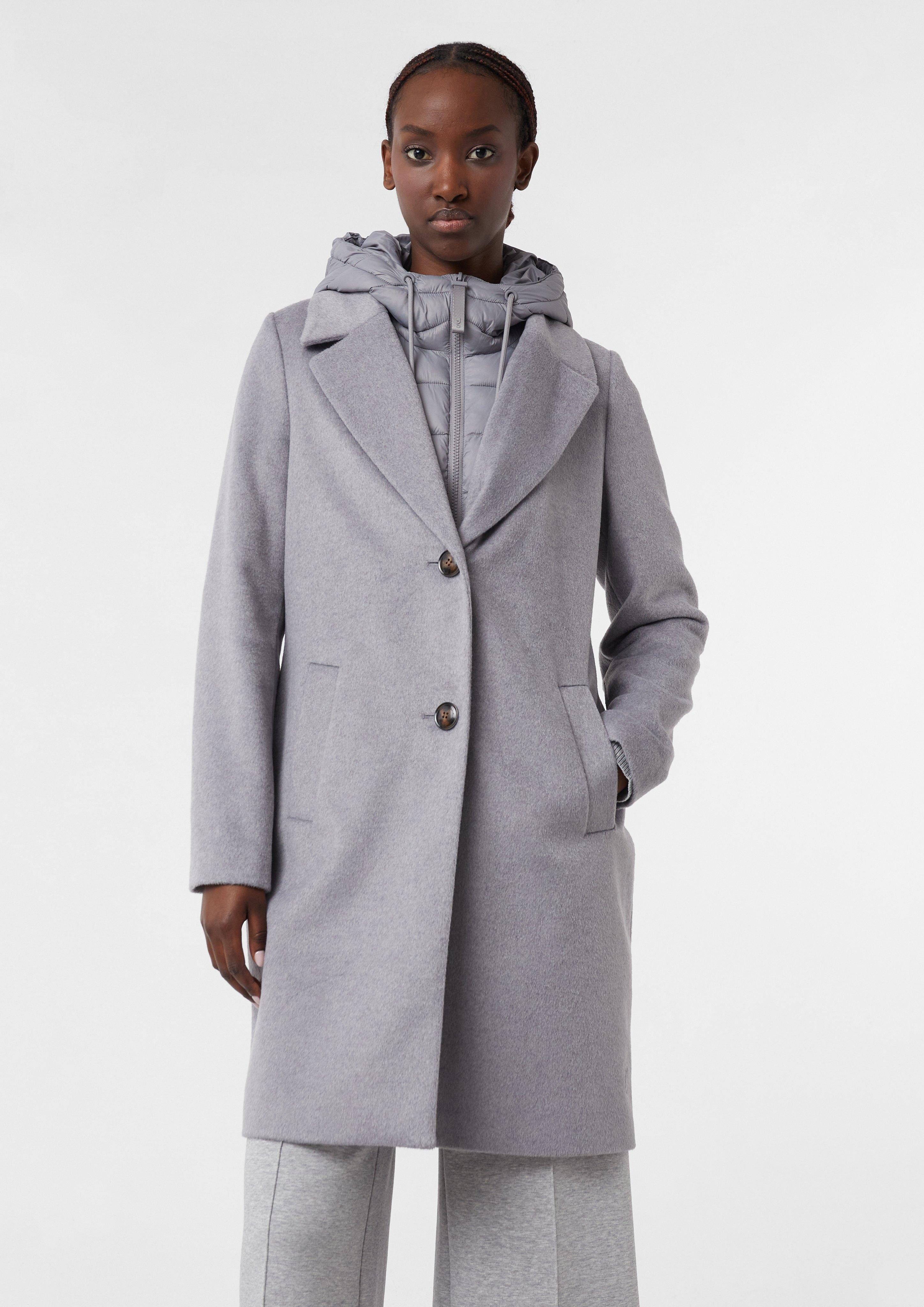 comma casual identity Langmantel Flanell-Mantel mit günstig online kaufen