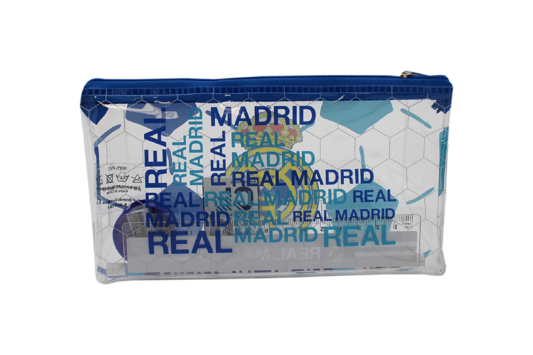 Real Madrid Federtasche Organizer mit Schulbedarf Federmäppchen Schulset Mäppchen