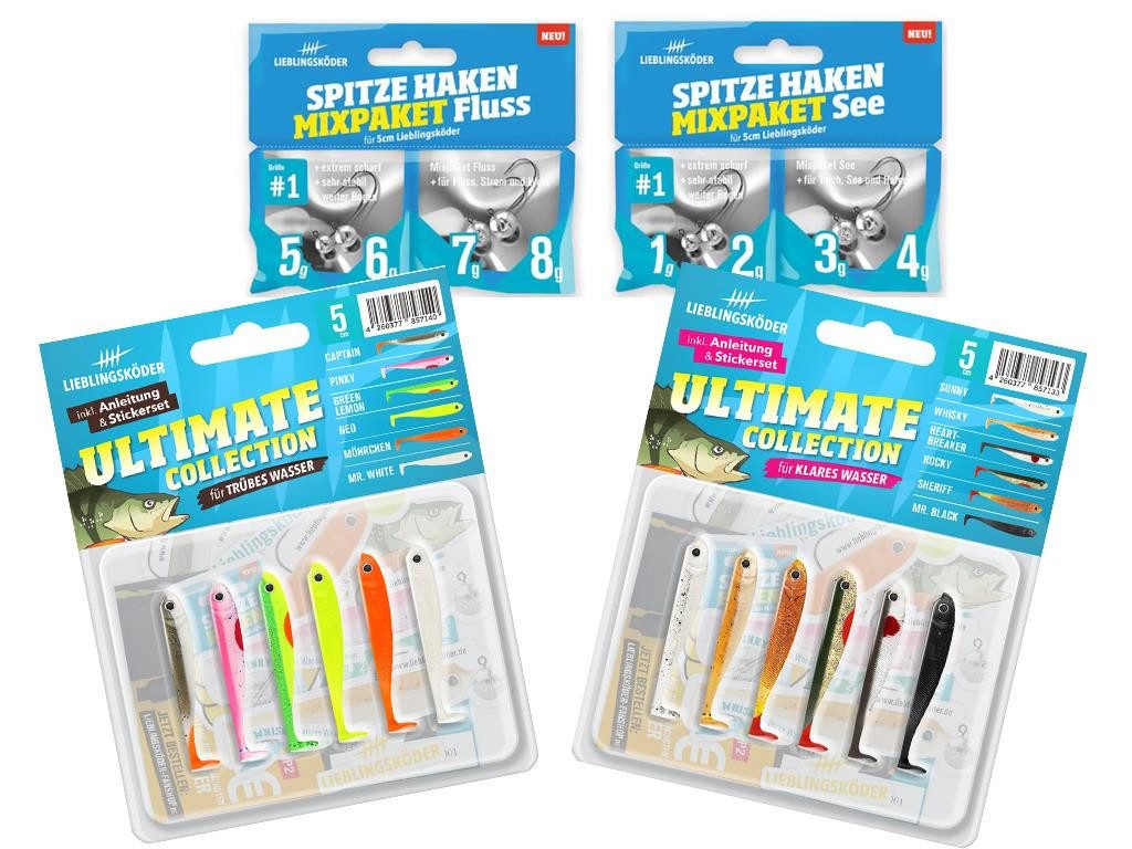 Lieblingsköder Kunstköder Lieblingsköder 5 cm - Barsch - kleines Starter-Set, (Kleines Starterset Barsch 5 cm, 1-St. 5 cm Set), Einsteiger-Set