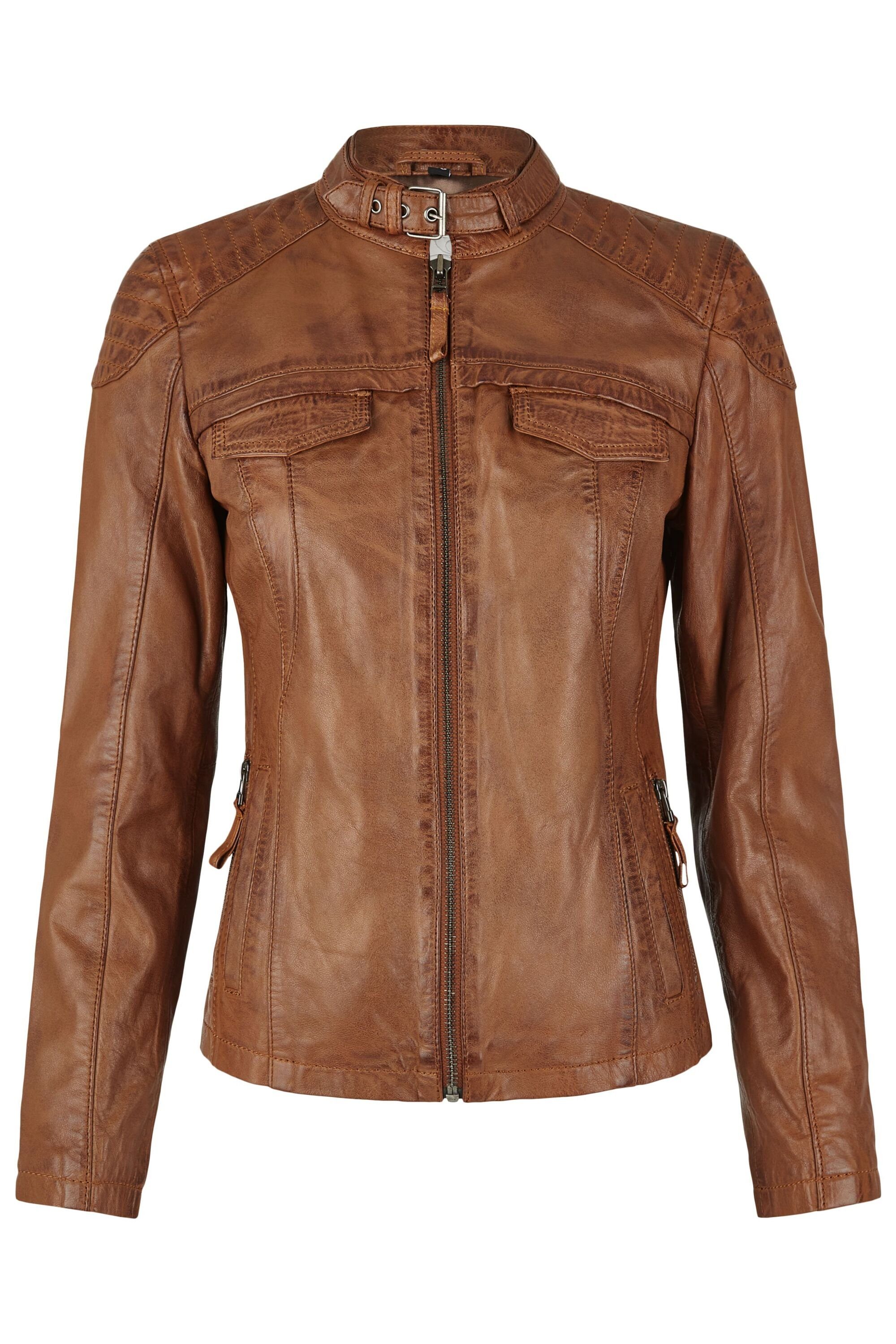 7eleven Lederjacke SEMILA (1-St) mit Zierschnalle günstig online kaufen