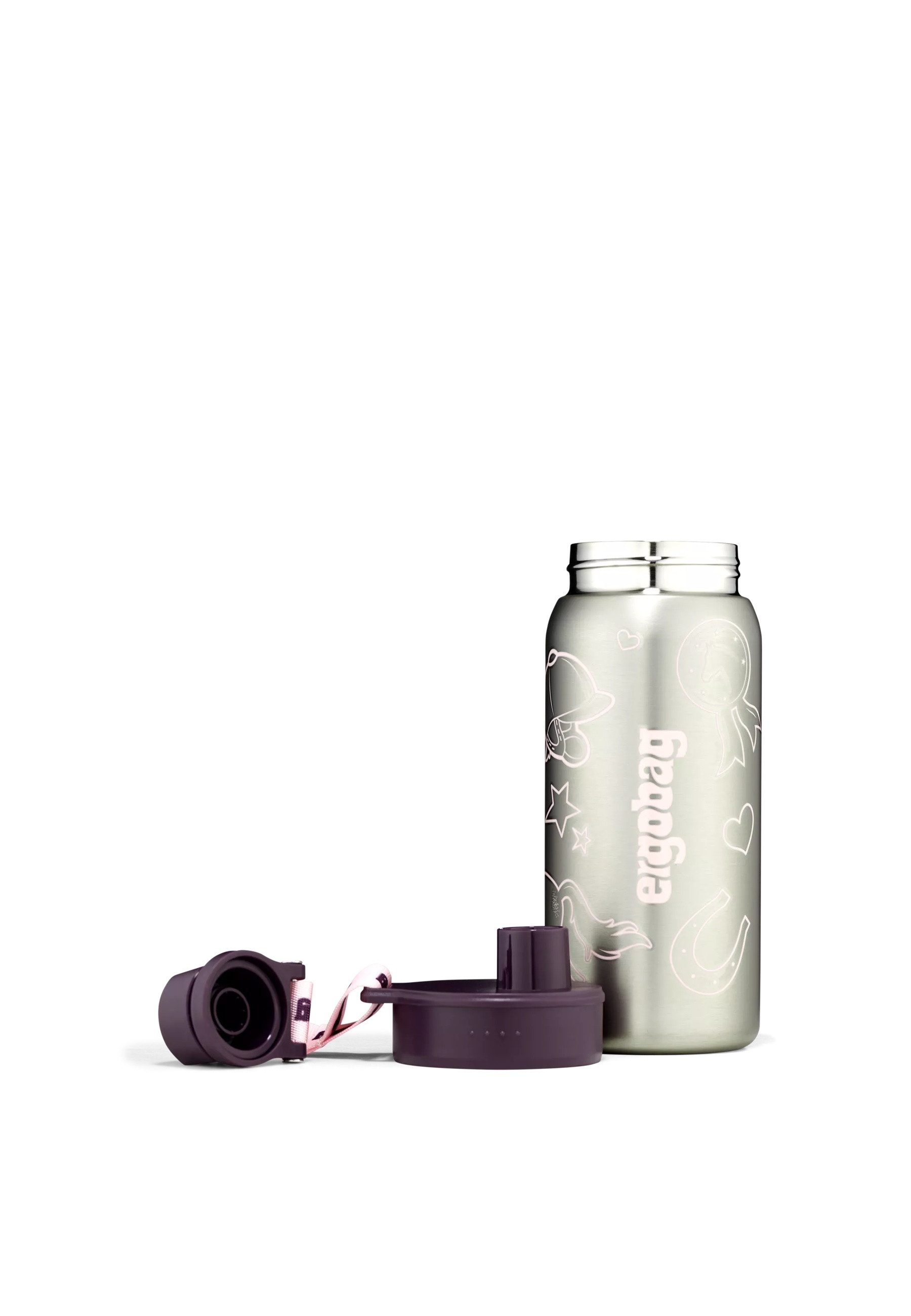 ergobag Trinkflasche Edelstahl Trinkflasche ., auslaufsicher und kohlensäuregeeignet