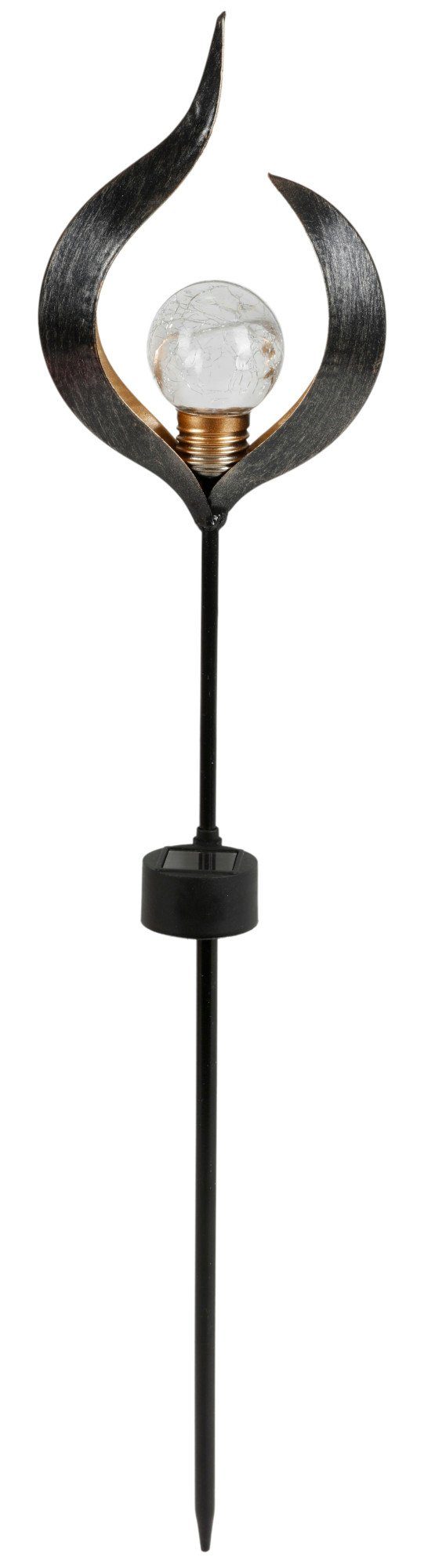 BURI Kugelleuchte Solar Metall-Gartenstecker 58,5cm LED günstig online kaufen