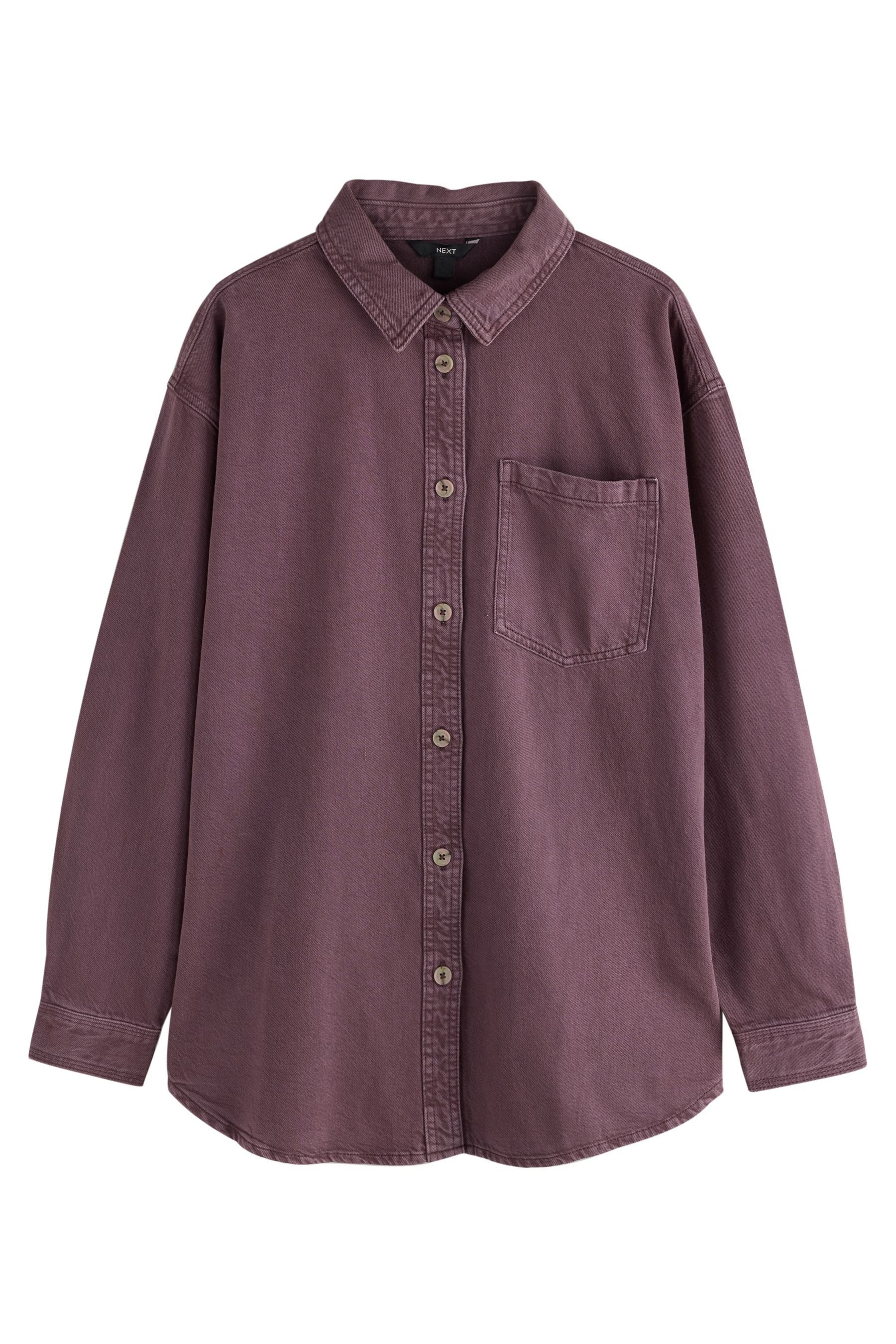 Next Jeanshemd Oversize-Denimhemd aus 100 % Baumwolle – Petite (1-tlg) günstig online kaufen
