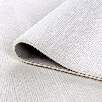 Designteppich Teppich LIMA Rund Silber: Zeitlose Eleganz, Primaflor-Ideen in Textil, quadratisch, Höhe: 10 mm