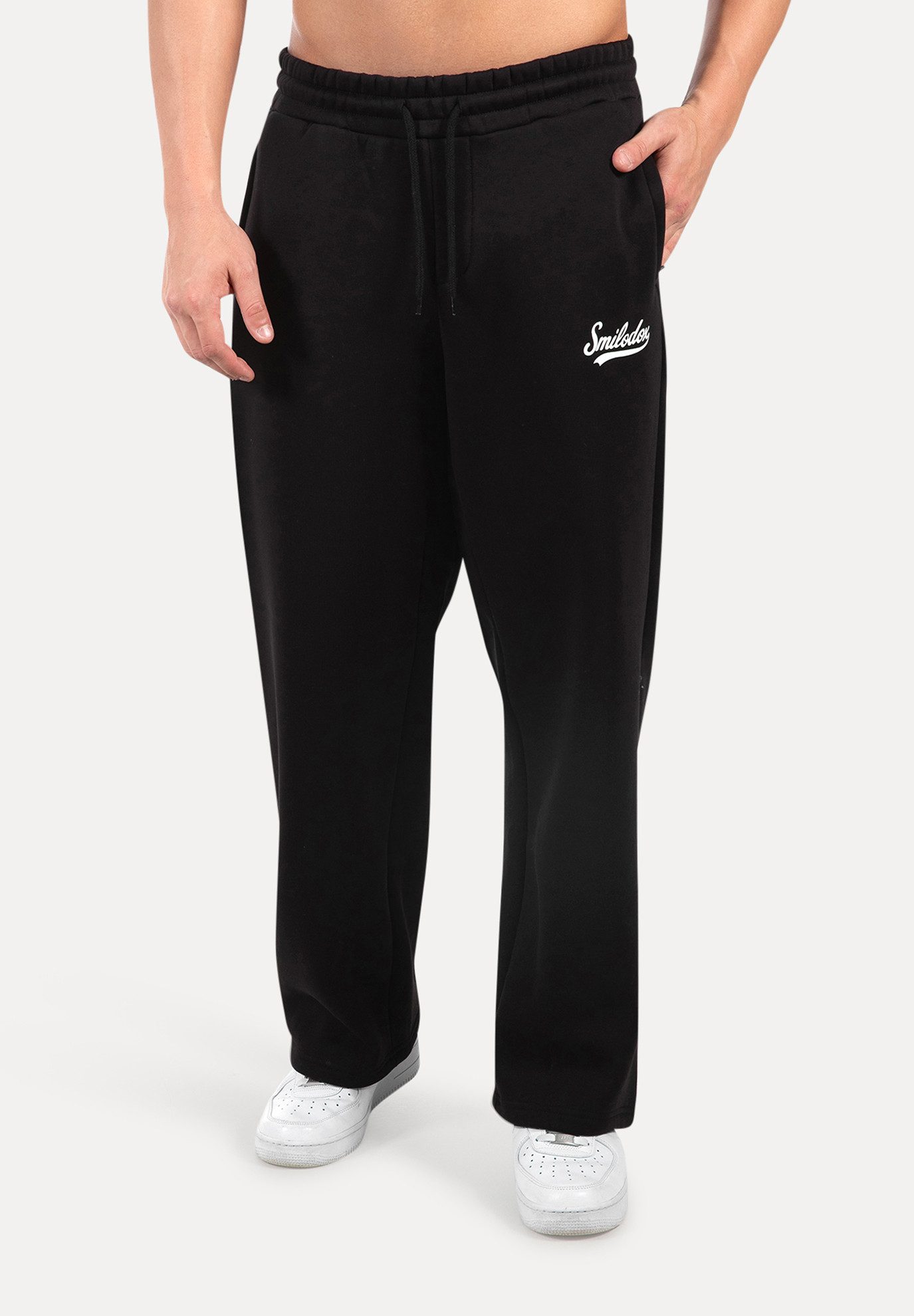 Smilodox Jogginghose Lorik, Bequeme Sweathose, Logo-Detail, elastischem Bun günstig online kaufen