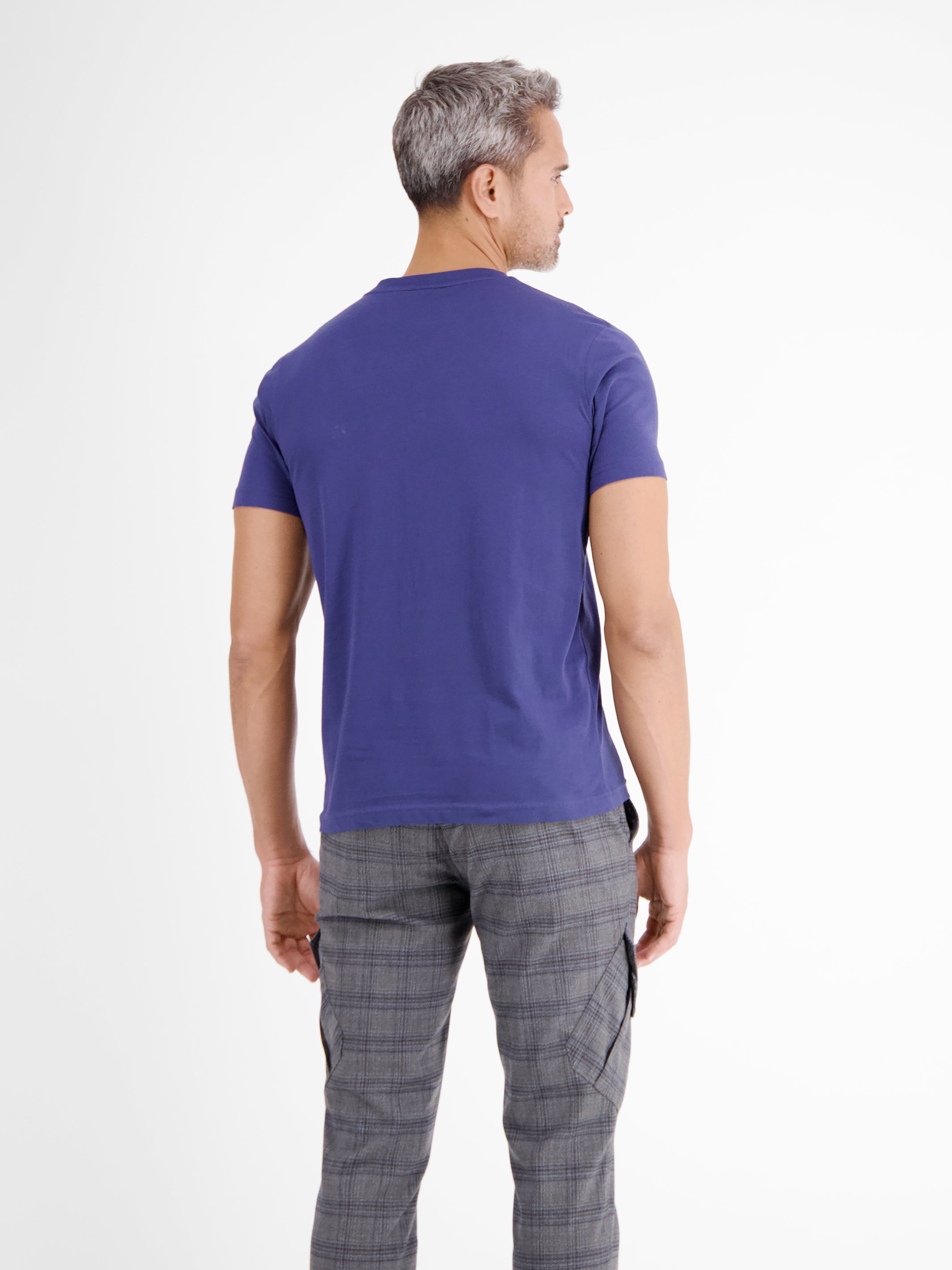 LERROS T-Shirt VINTAGE BLUE T-Shirt mit O-Neck LERROS