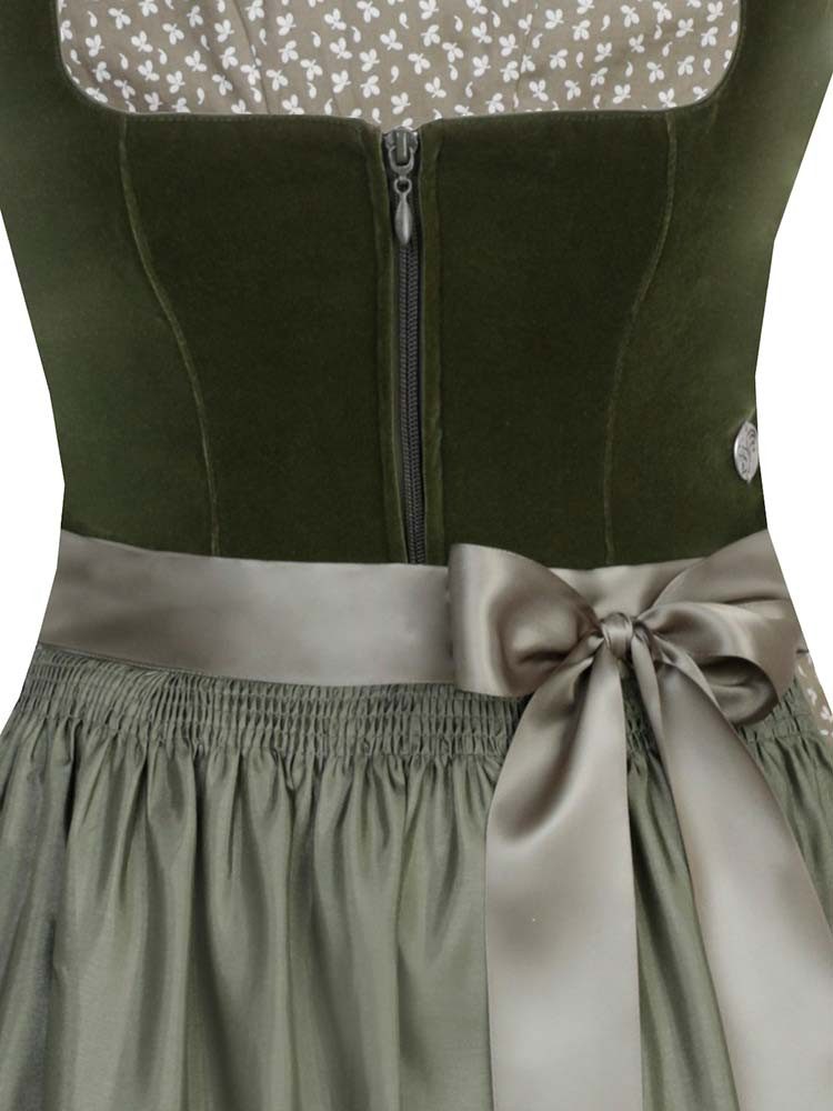 MarJo Dirndl Dirndl Clara 58er Länge moos
