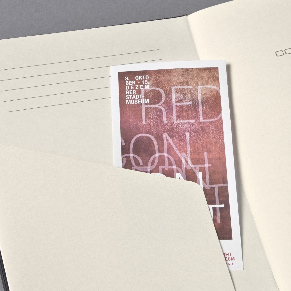 Notizbuch Notizbuch Conceptum A4 194 Seiten Hardcover liniert 80g red