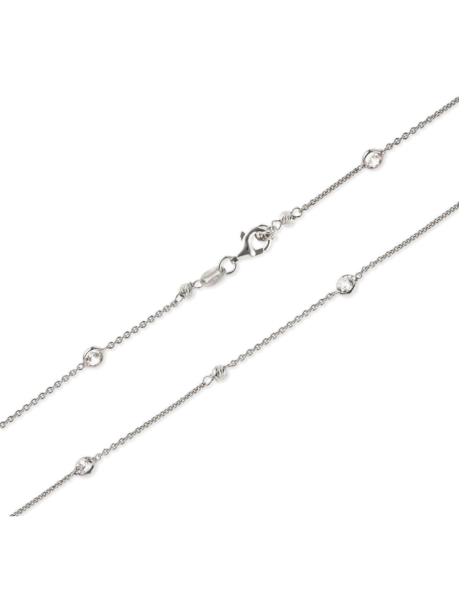 Damen-Kette Zirkonia FAVS Collier 925er FAVS Silber 10