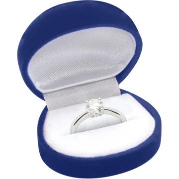 JEWLIX Verlobungsring Moderner Verlobungsring aus 925 Silber mit Steinbesatz VR0050