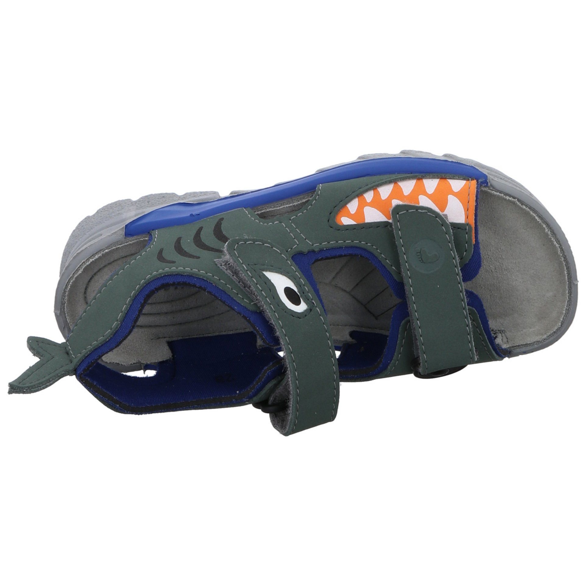 Kinderschuhe grün Sandale Ricosta Sandale Jungen Textil Sandalen Shark Schuhe