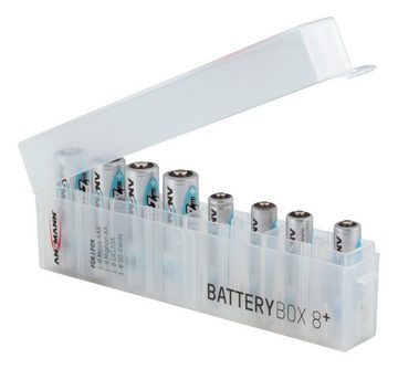 ANSMANN AG 3x Akkubox Batteie Box zur Aufbewahrung von je bis zu 8 Akkus, Batterien oder Speicherkarten Akku