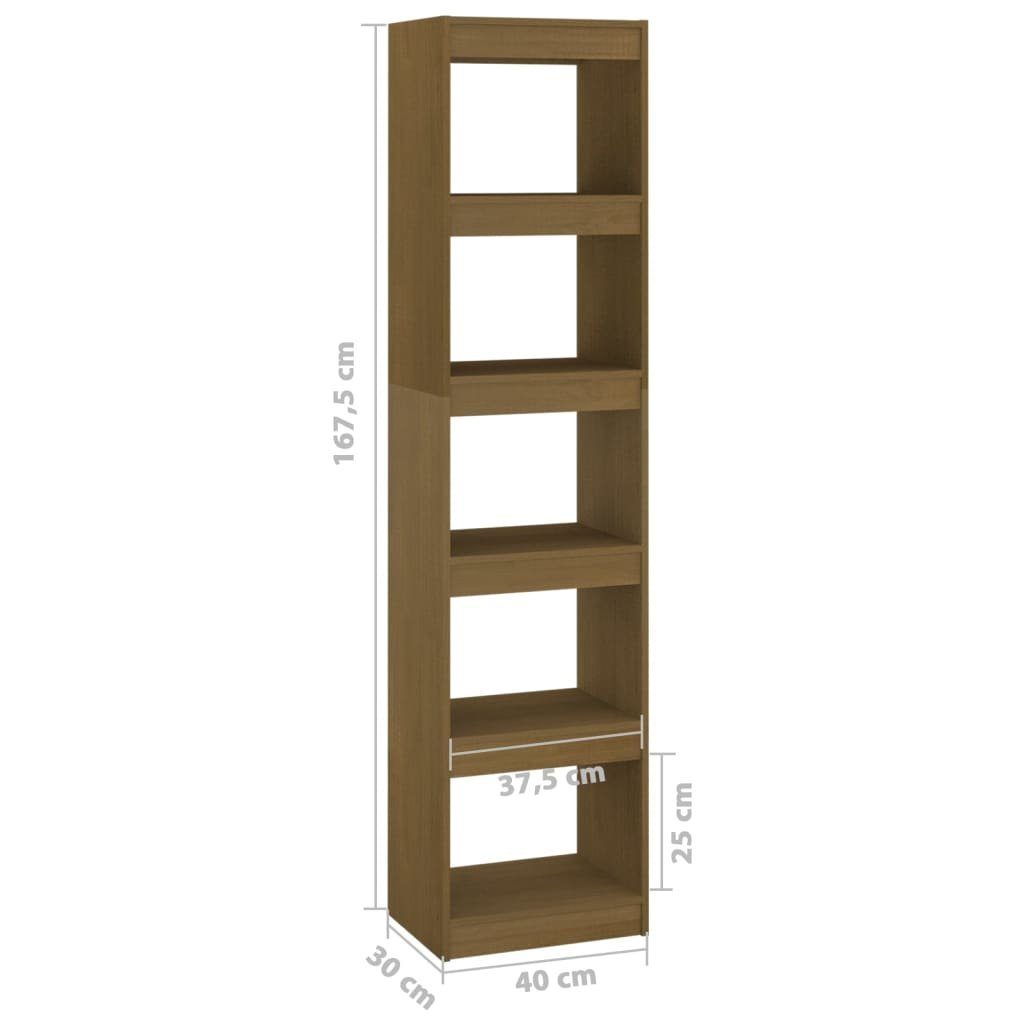 Massivholz cm Bücherregal Bücherregal/Raumteiler furnicato Kiefer 40x30x167,5