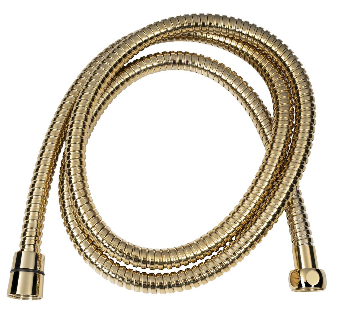 Sapho Brauseschlauch POWERFLEX Metall-Duschschlauch, 150cm, Gold, Sapho-FLEX150G