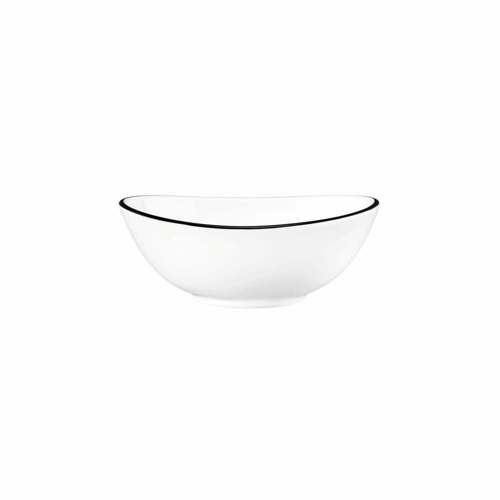 Seltmann Weiden Schale Modern Life Black Line 12 x 9.5 cm, Porzellan