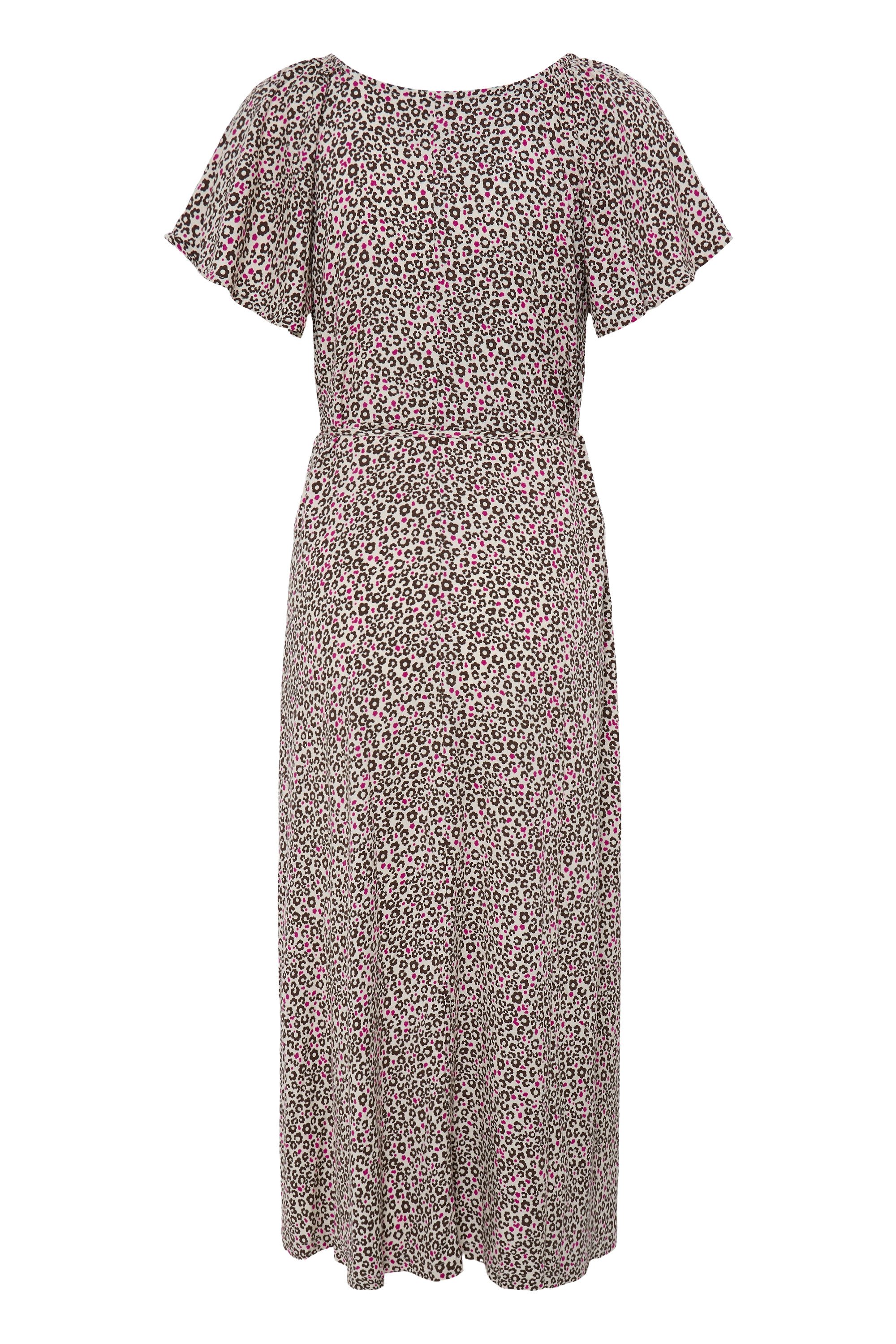 BEIGE/PINK LEOPARD FLOWER