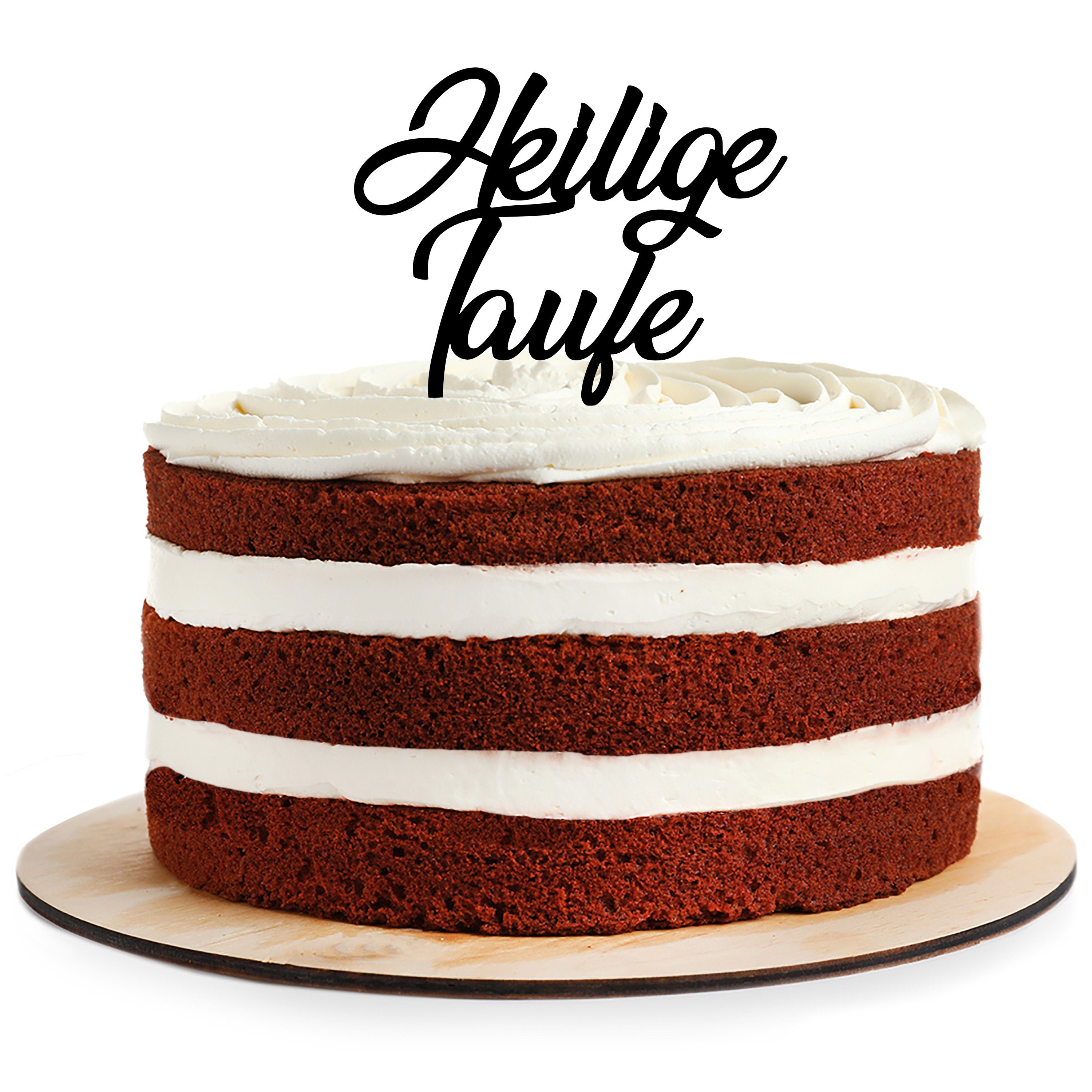AREA17 Tortenstecker Cake Topper aus Acryl heilige Taufe, (Kuchendeko Tortenstecker, verschiedene Farben, Kuchendekoration und Tortenschmuck), 100% Made in Germany