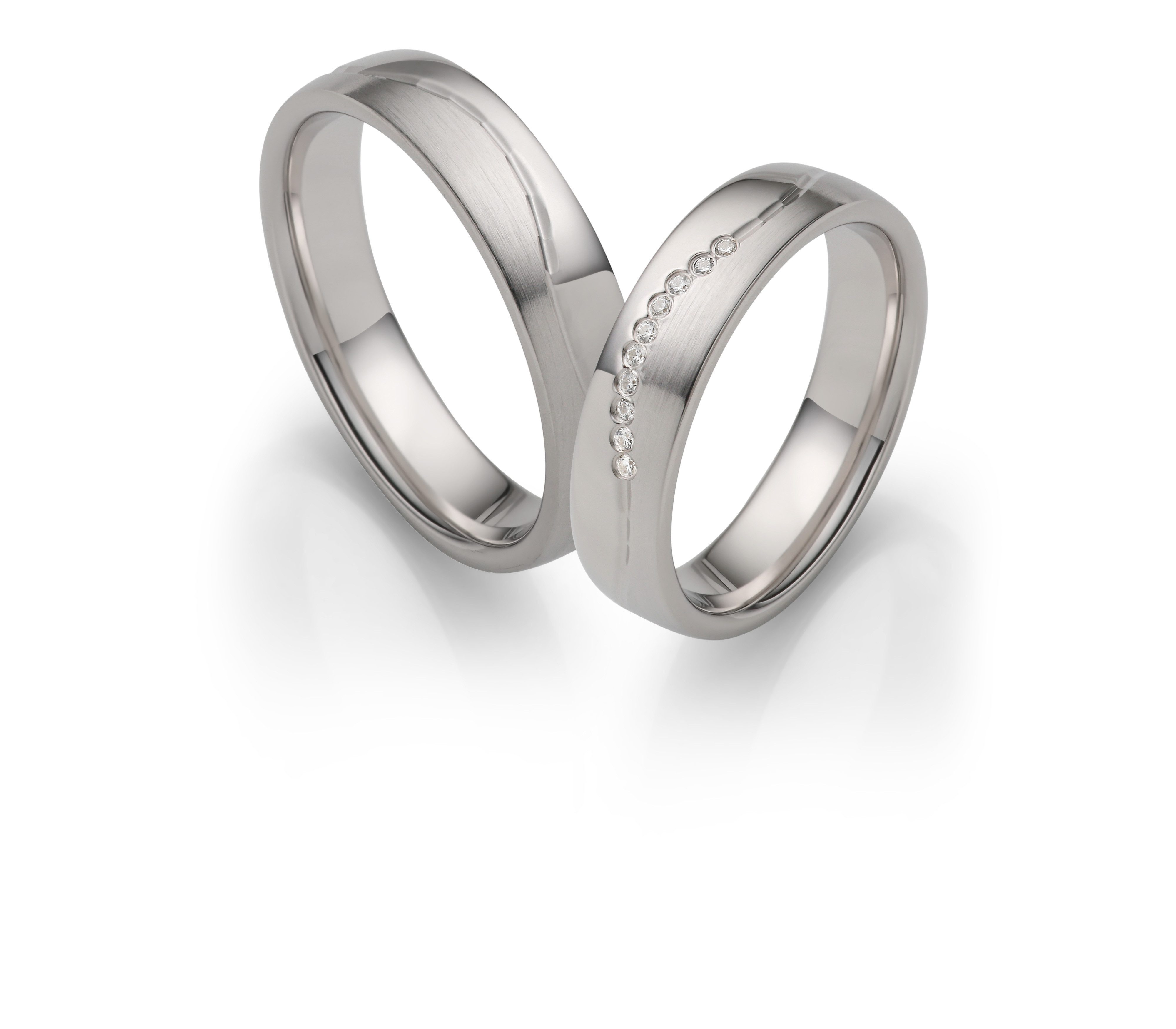 Firetti Trauring Schmuck Geschenk Silber 925 Hochzeit Ehering Partnerring "LIEBE", Made in Germany - wahlweise mit oder ohne Zirkonia