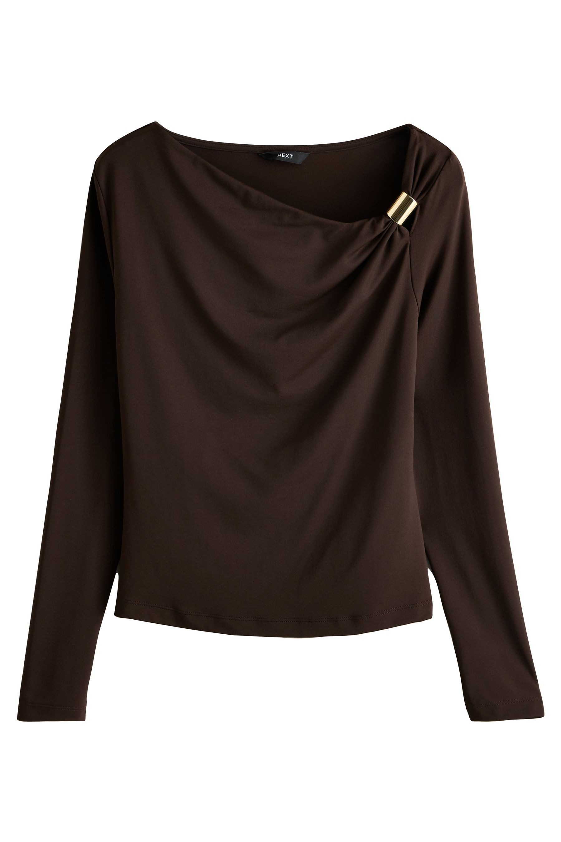 Blusenshirt Weiches, asymmetrische Langarmoberteil