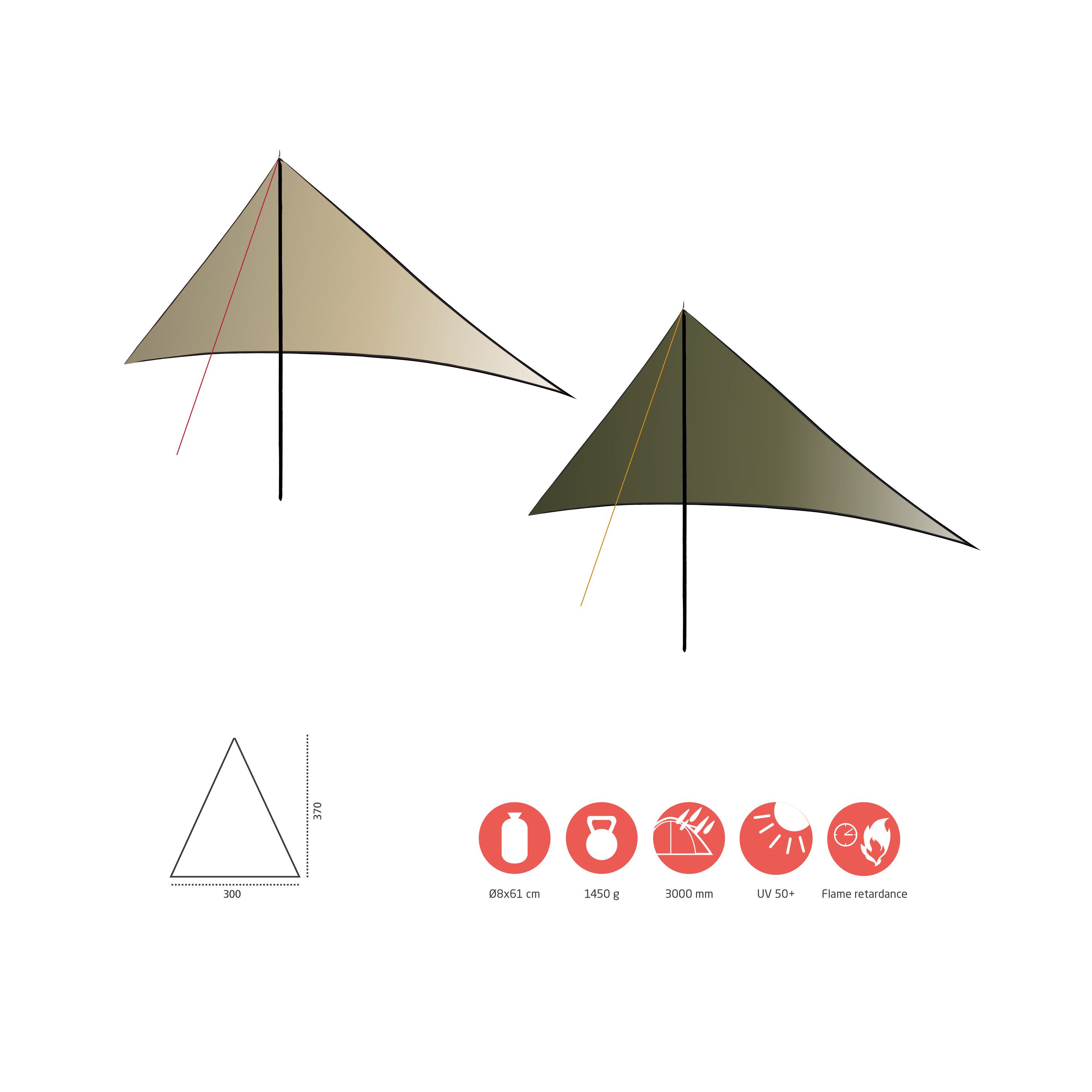 GRAND CANYON Tarp-Zelt ZUNI RAY, Personen: 2 (1 tlg)