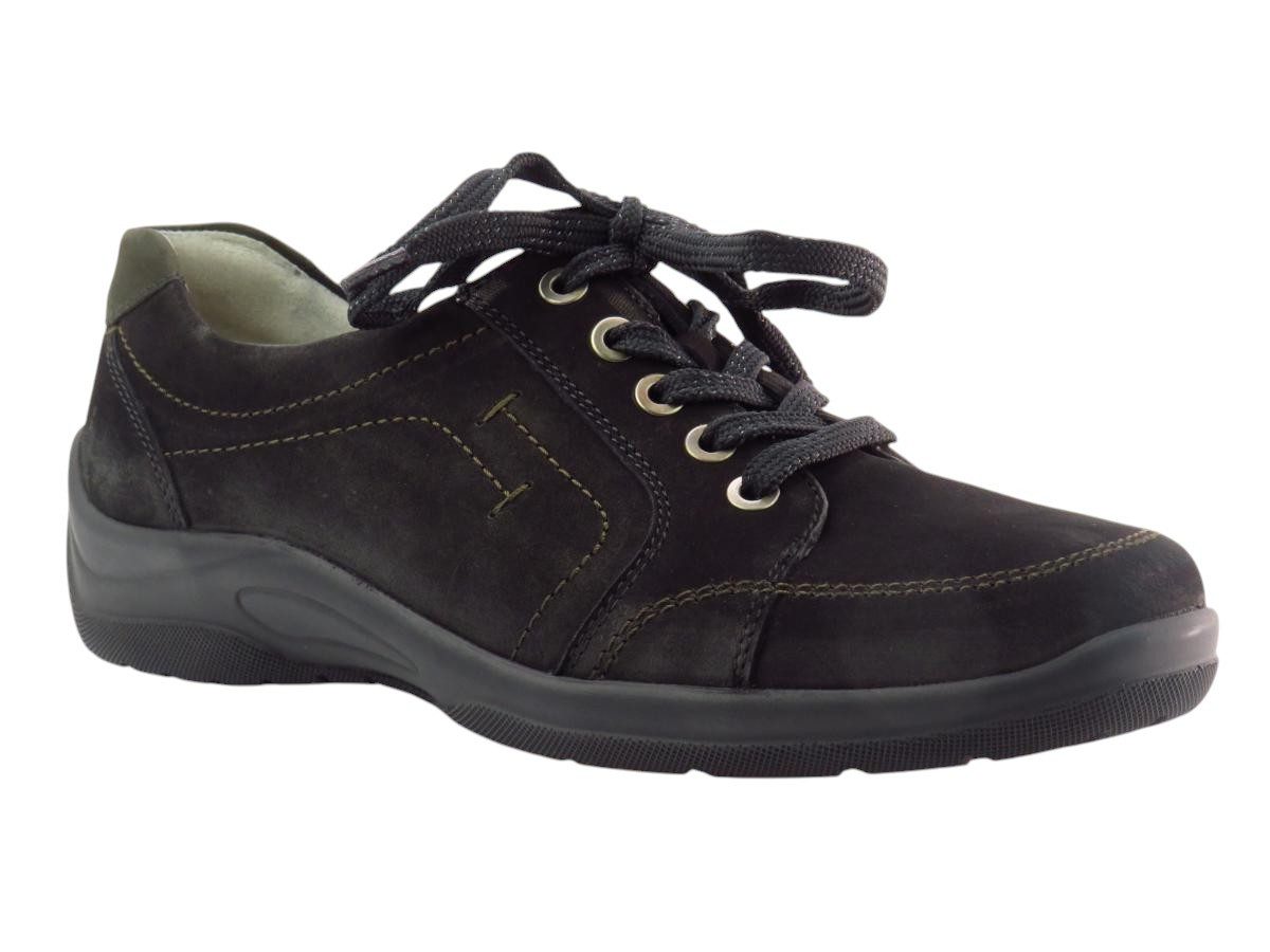 Nubuk Soft schw./sch Schnürschuh
