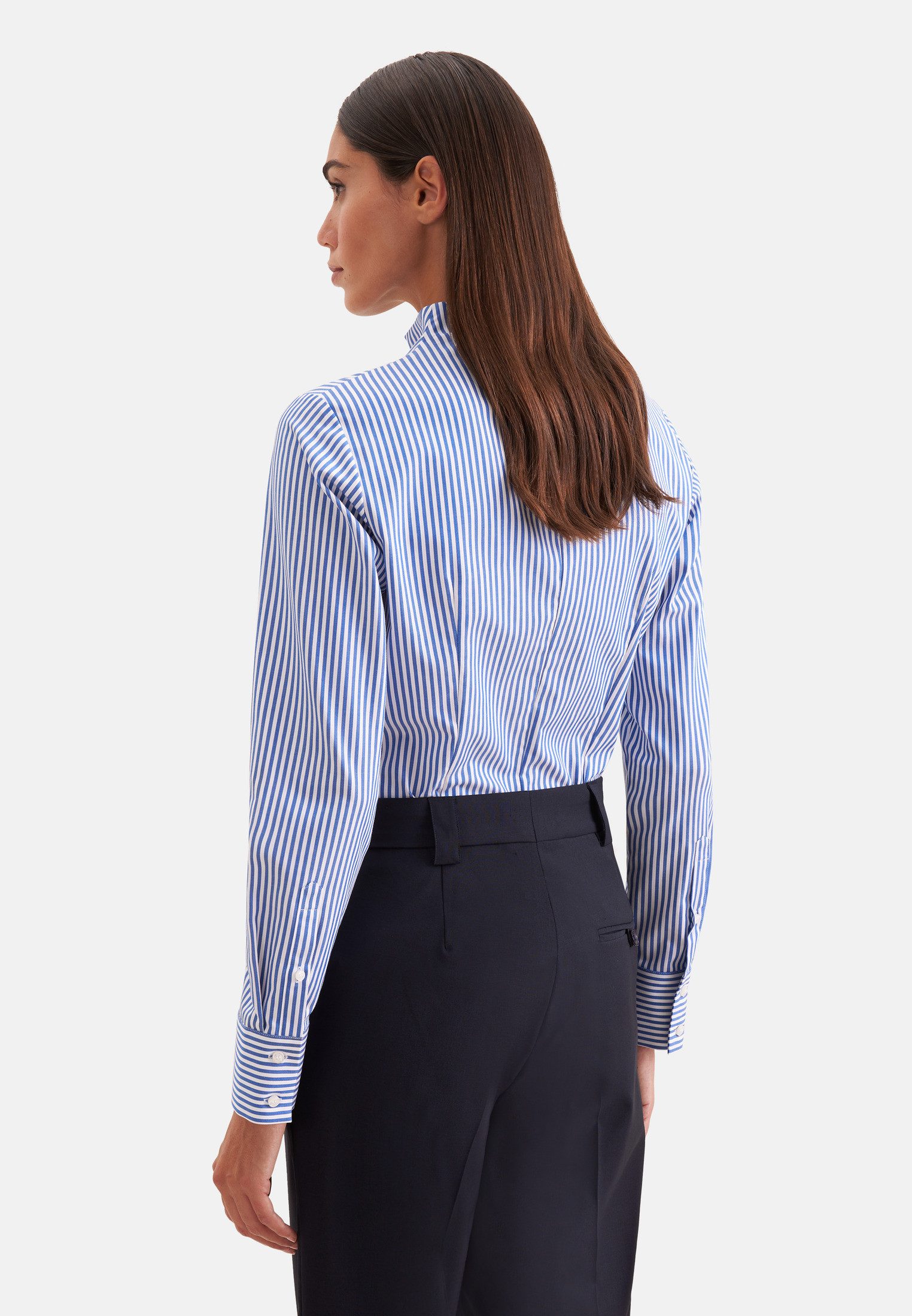 seidensticker Klassische Bluse 1/1 Stehkragen Gestreift – Bild 3 von 5