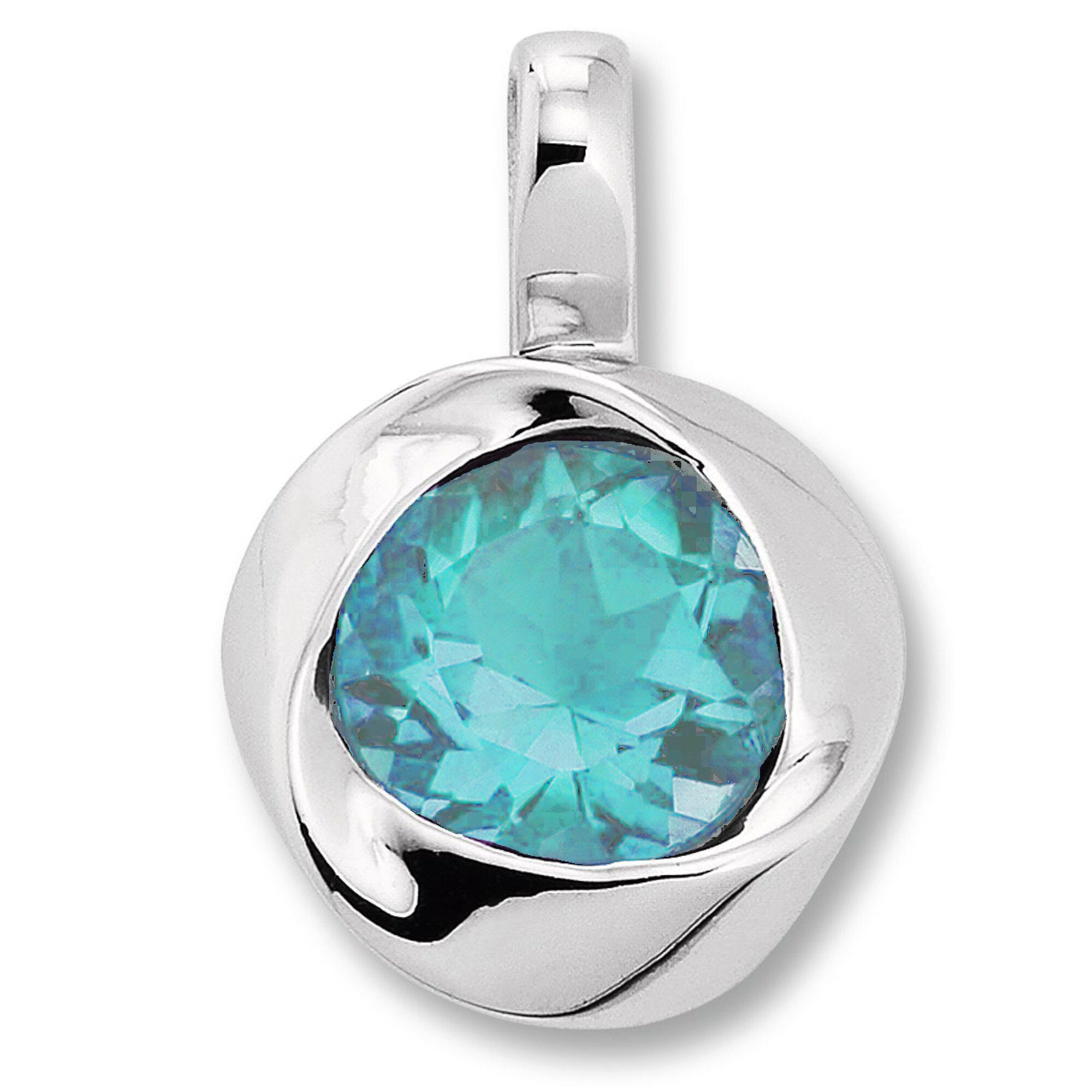 ONE ELEMENT Kettenanhänger Blau Topas Anhänger günstig online kaufen