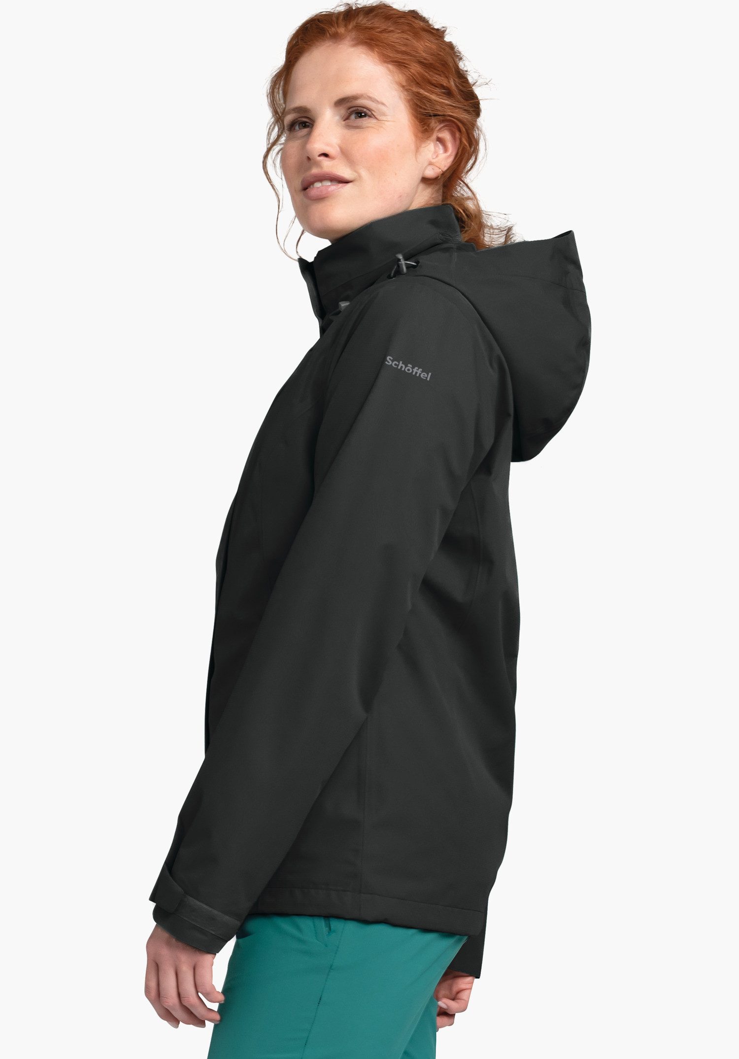 Schöffel Funktionsjacke Gmund L RAIN JKT CS Outdoorjacke, Trekkingjacke, Wanderjacke Robuste & winddichte Regenjacke