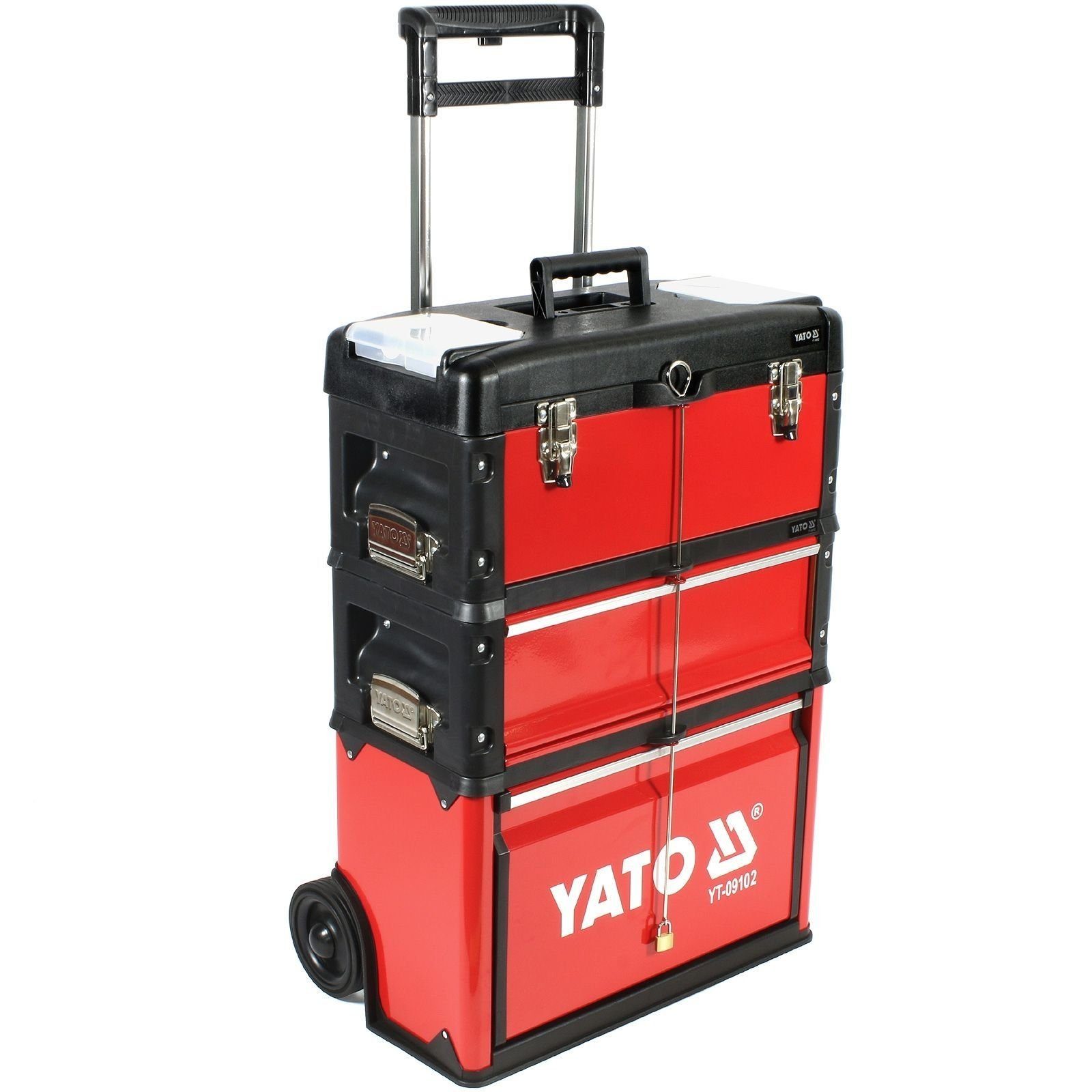 Werkzeugkoffer Werkzeug-Trolley mit 3 Modulen YT-09102