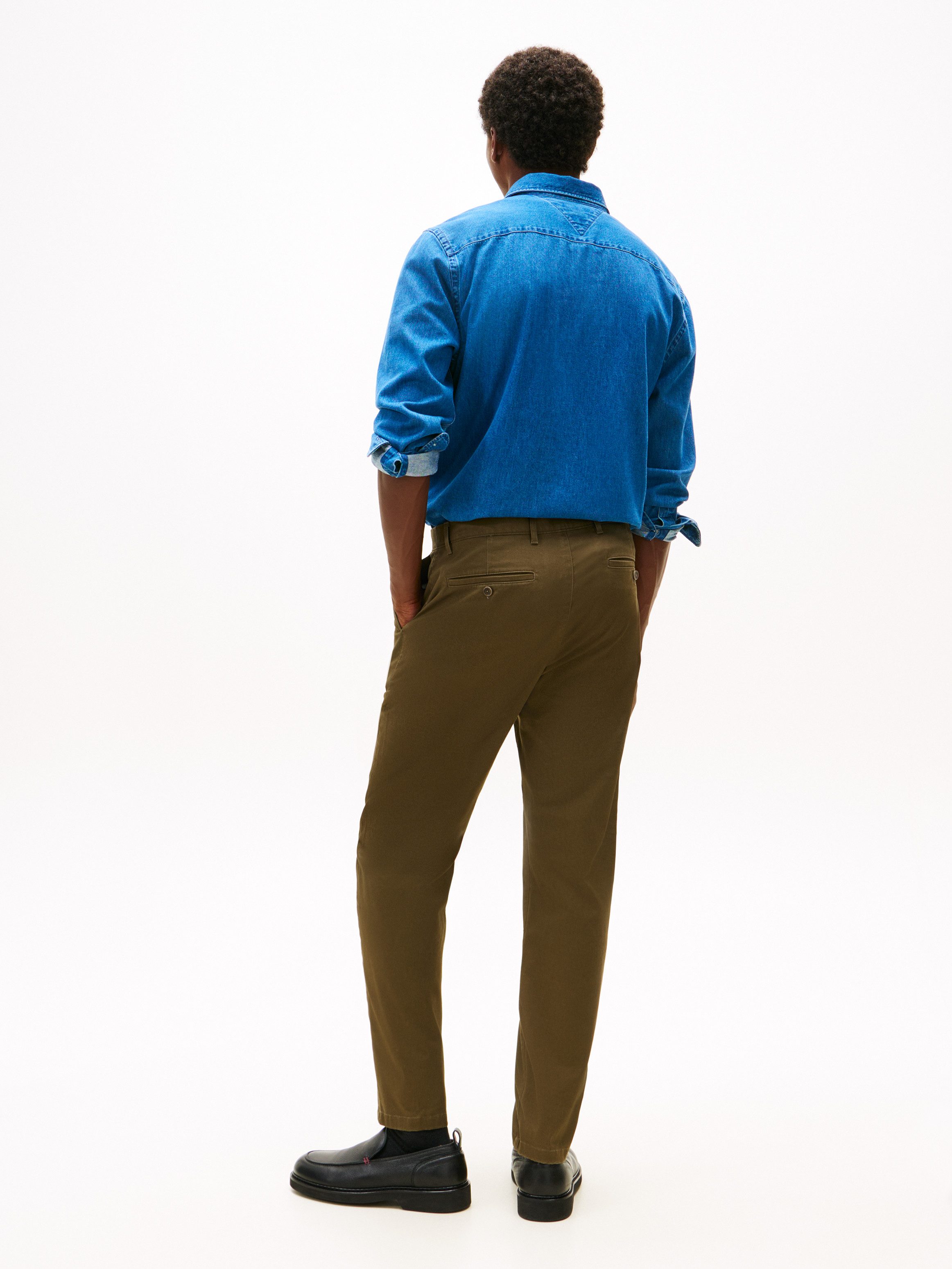 Tommy Hilfiger Chinohose HARLEM ESSENTIAL Tapered Leg, Basic, schlichtes Design