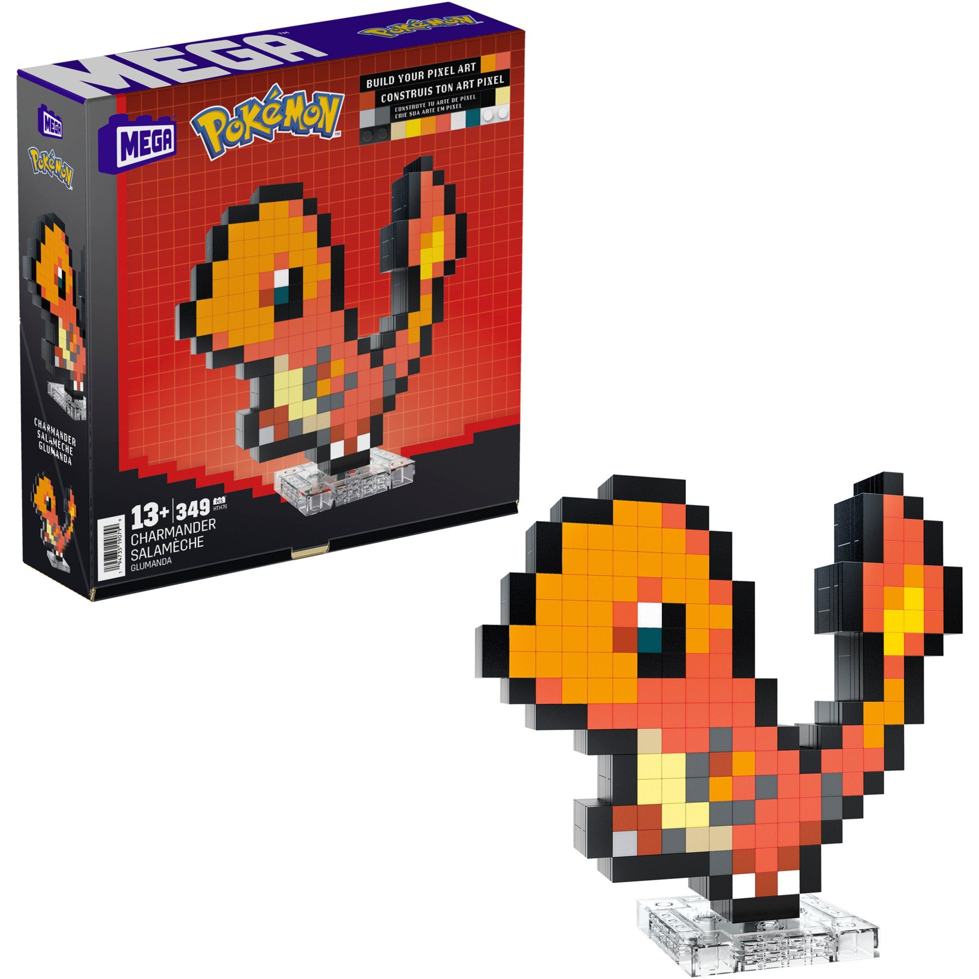 MEGA BLOKS Mattel MEGA Pokémon Glumanda Bauspielzeug-Set für Spielbausteine