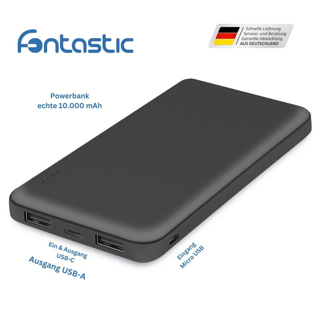 fontastic Renz 10 Black Powerbank 10000 mAh