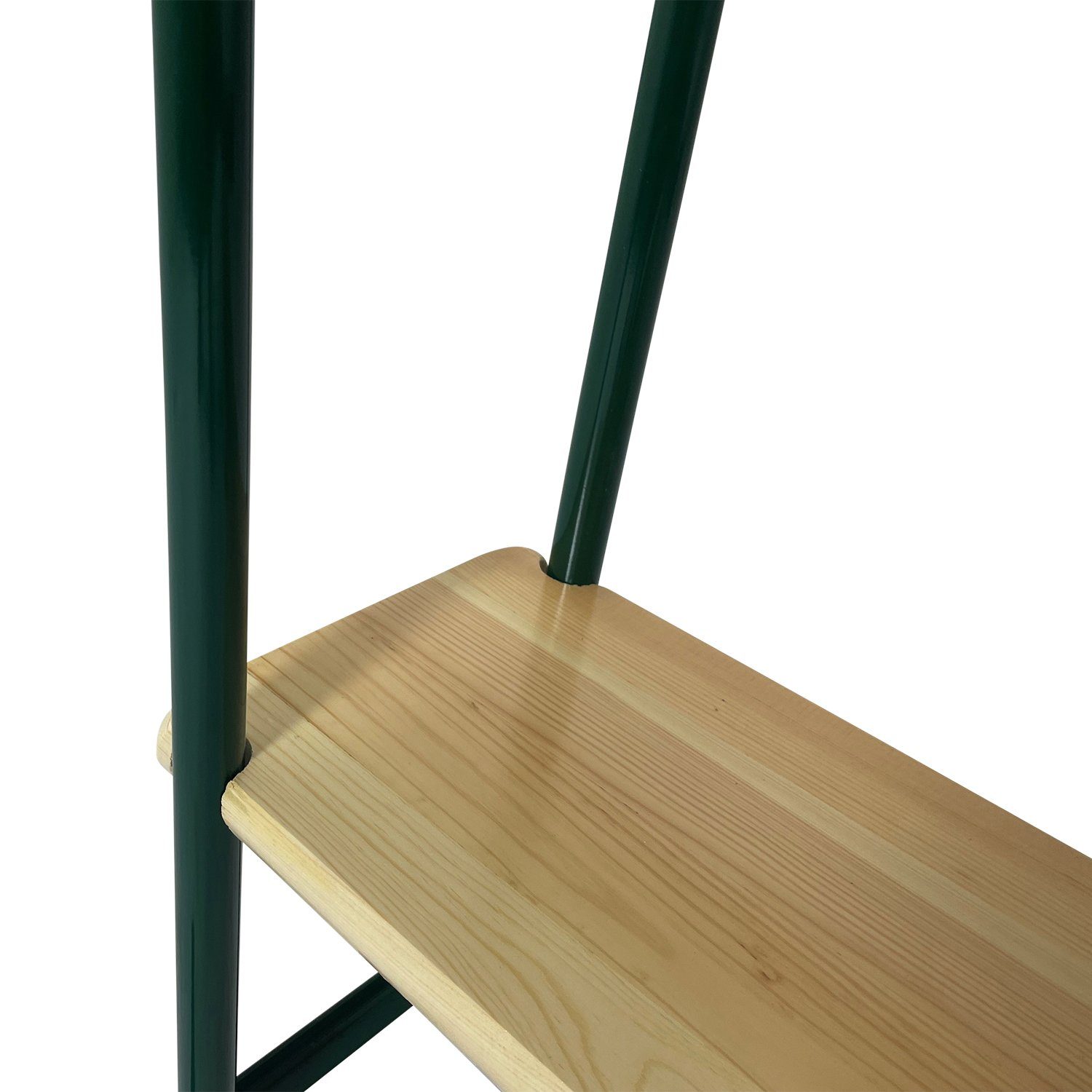 dunkelgrün, Höhe Stahlgestell (1-St), 110cm, BAMBERG Tischplatte Kiefer DEGAMO 113x70cm, Stehtisch