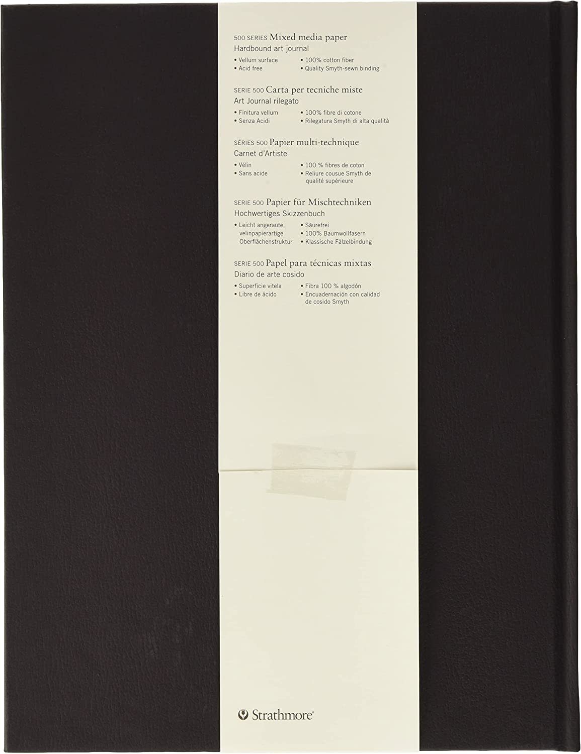 Strathmore Artist Papers™ Zeichenblock Skizzenbuch Mixed Media Journal, 21,6x27,9cm, 190 g, 64 Seiten, Langlebige Smyth-Naht-Bindung, damit die Seiten flacher liegen