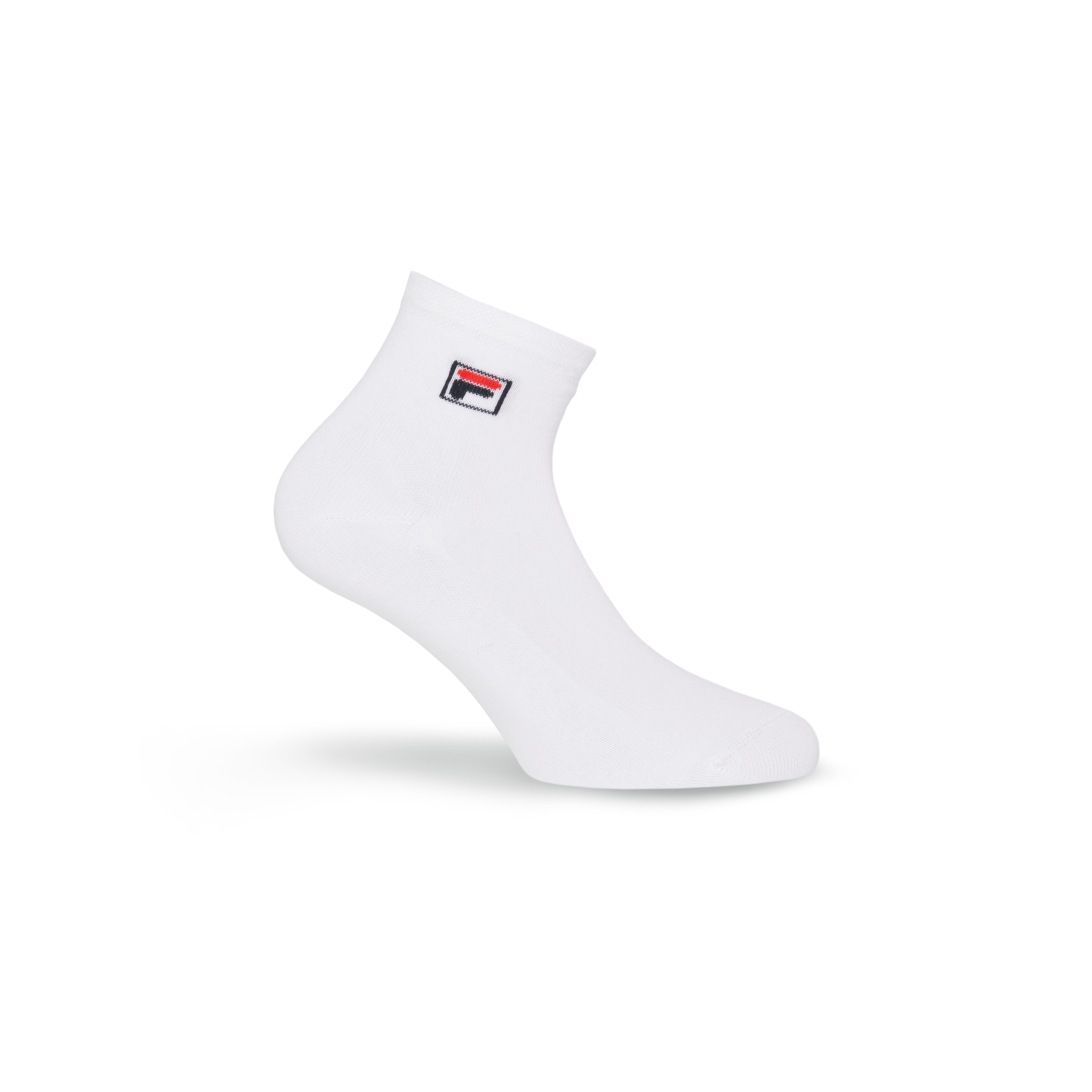 Fila Kurzsocken UNISEX QUARTER PLAIN SOCKS (3-Paar) mit eingestrickem Logo – Bild 4 von 5