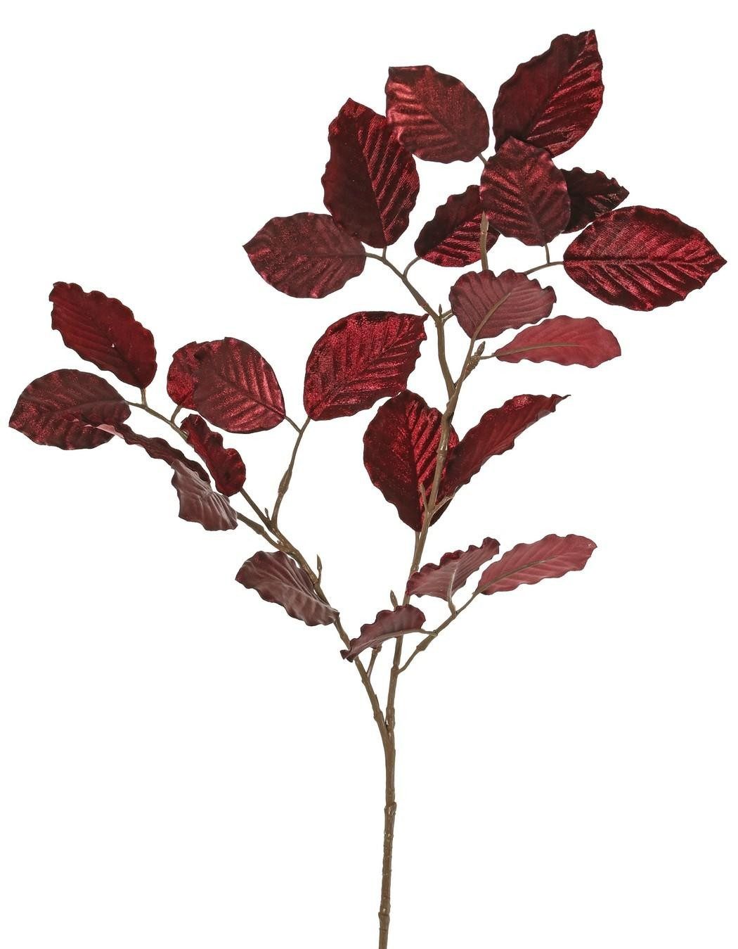 Kunstzweig Deko Buche Zweig GALFHY, Burgunderrot, 70cm Buche, artplants, Höhe 70.0 cm
