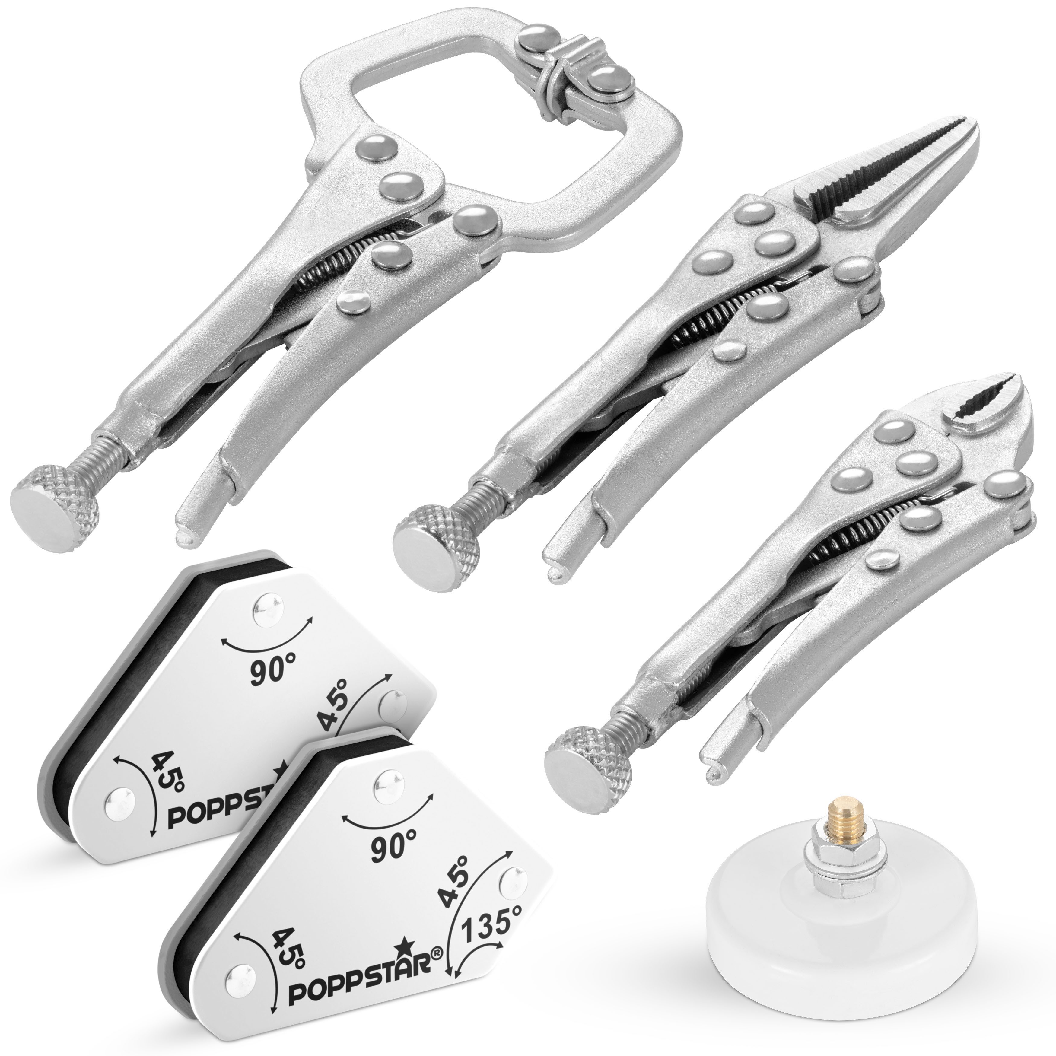 Poppstar Elektrowerkzeug-Set Mini Mehrzweck Schweißzubehör mit Magnet-Schwe günstig online kaufen