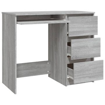 furnicato Schreibtisch Grau Sonoma 90x45x76 cm Holzwerkstoff