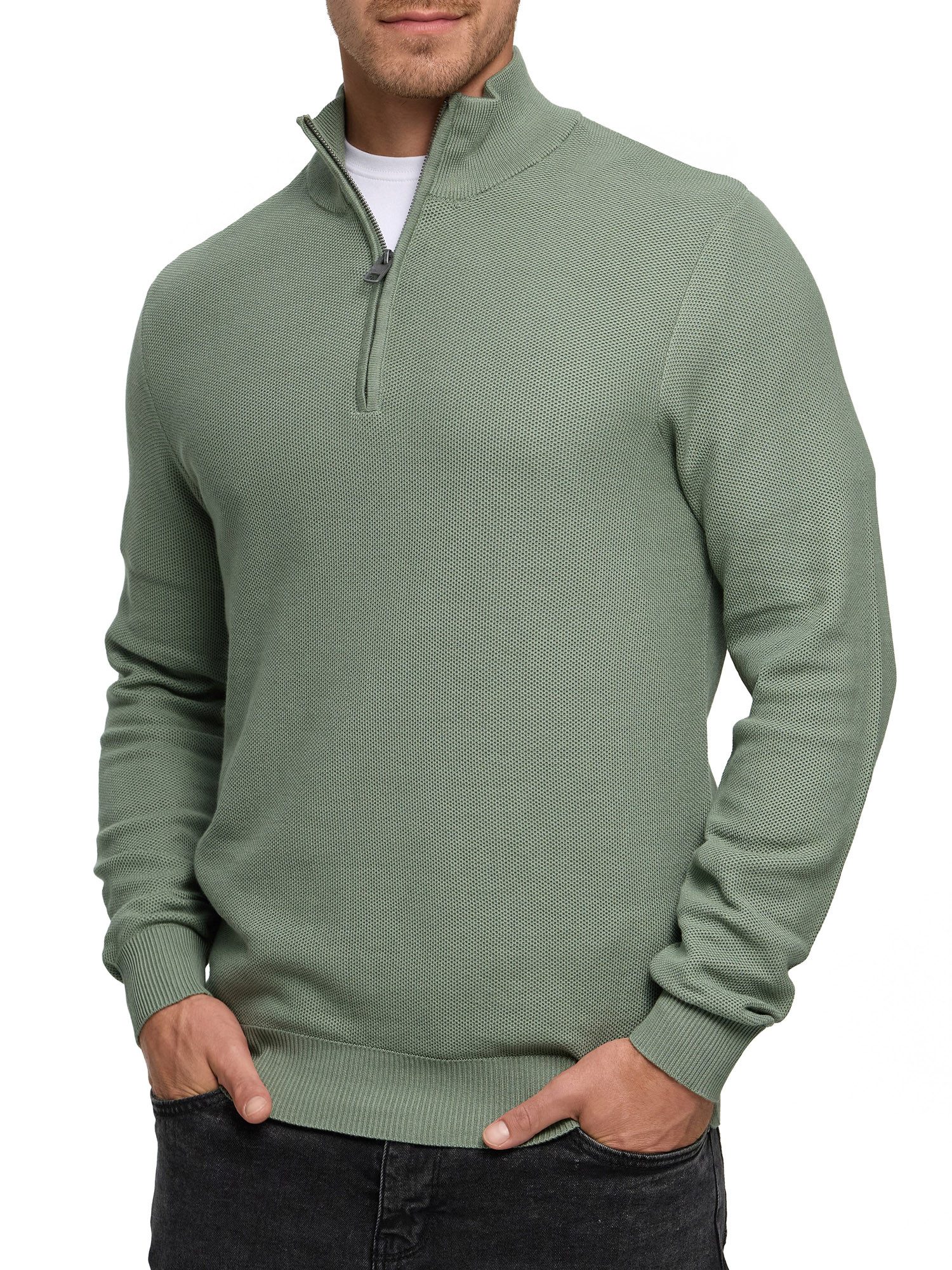 Indicode Troyer INBarcerle Half Zip günstig online kaufen