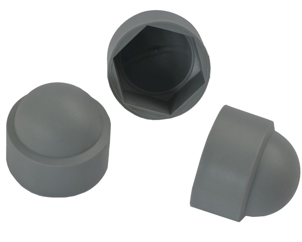 Walter Bethke GmbH & Co. KG Anhänger 50x Sechskant Schutzkappe M5 - Schlüsselweite 8mm, grau