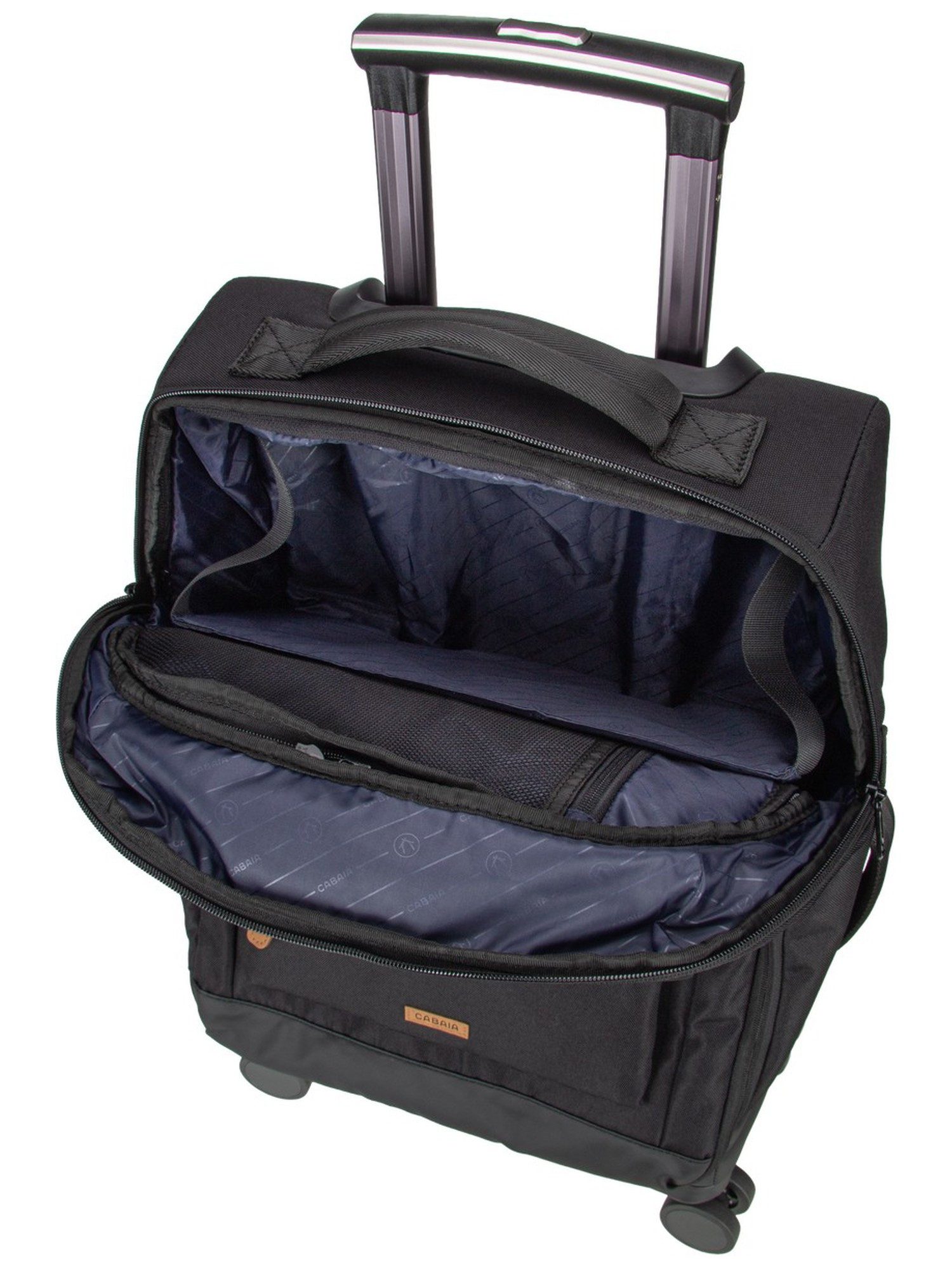 CABAIA Trolley Soft Suitcase 4 Wheels Small