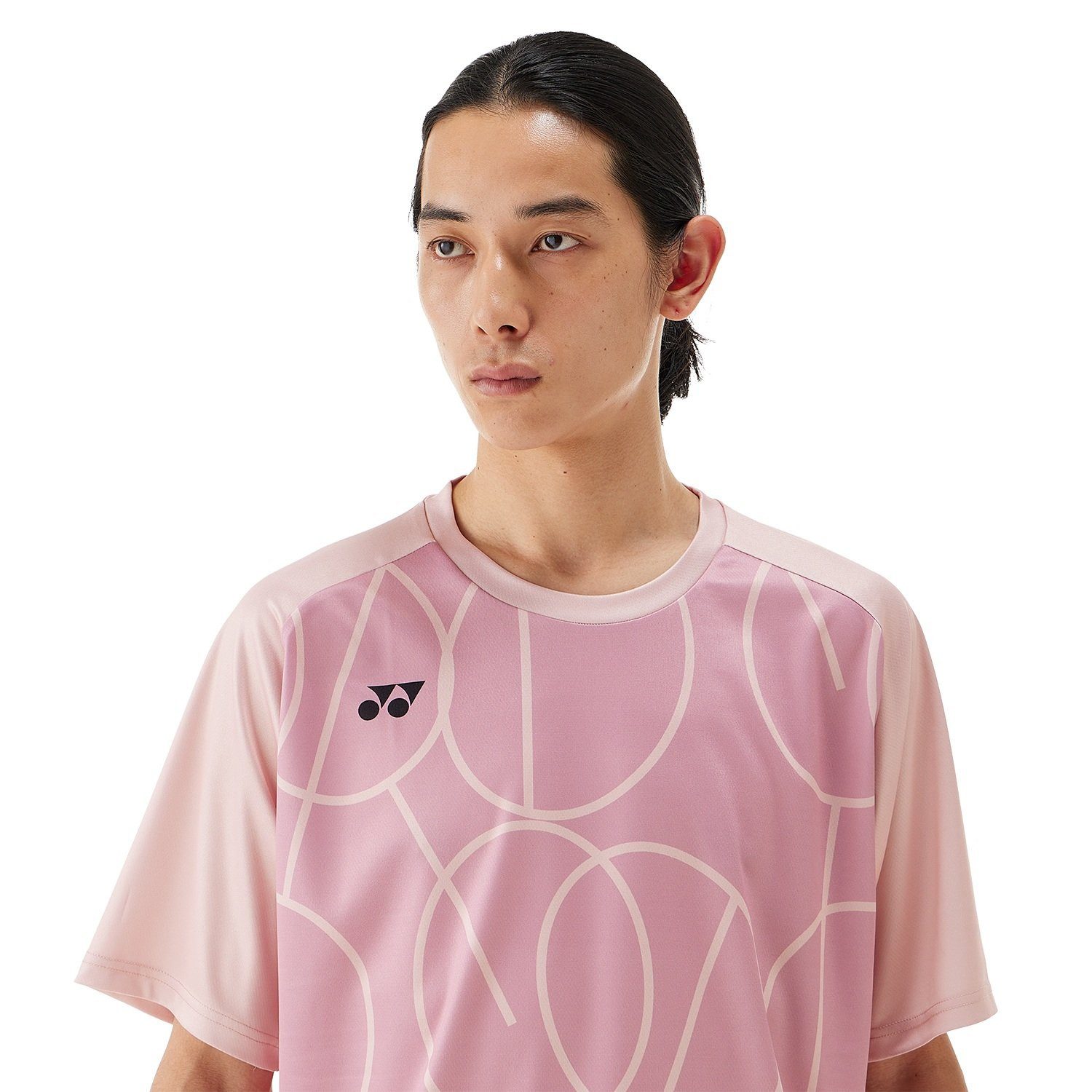 Yonex T-Shirt Practice Graphic 16742 (100% Polyester) 2025 rose Herren