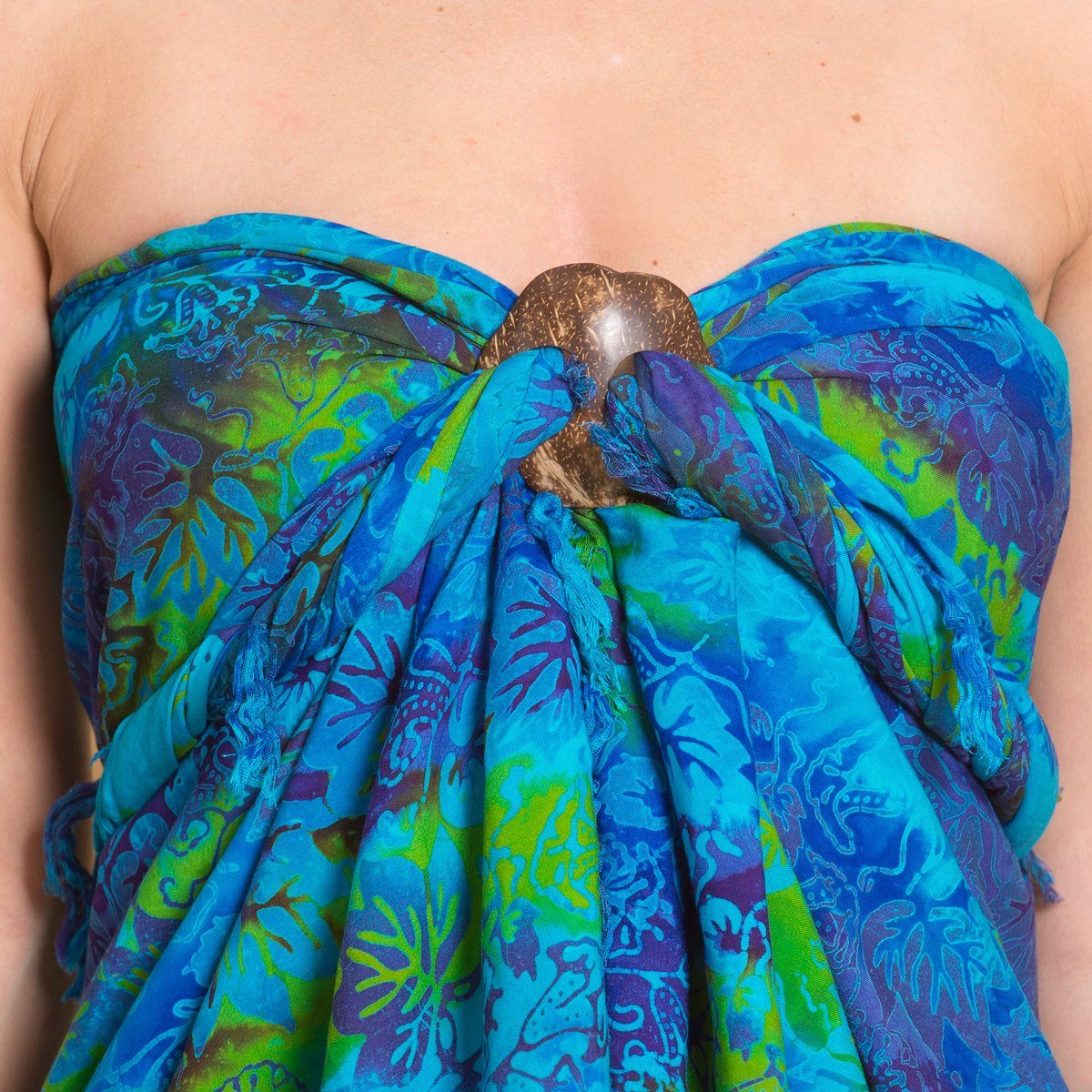 PANASIAM XXL-Schal Schal Wachsbatik für jede Jahreszeit egal ob als Schultertuch, Strandtuch Sarong oder Wickelkleid aus wunderbar weicher Viskose