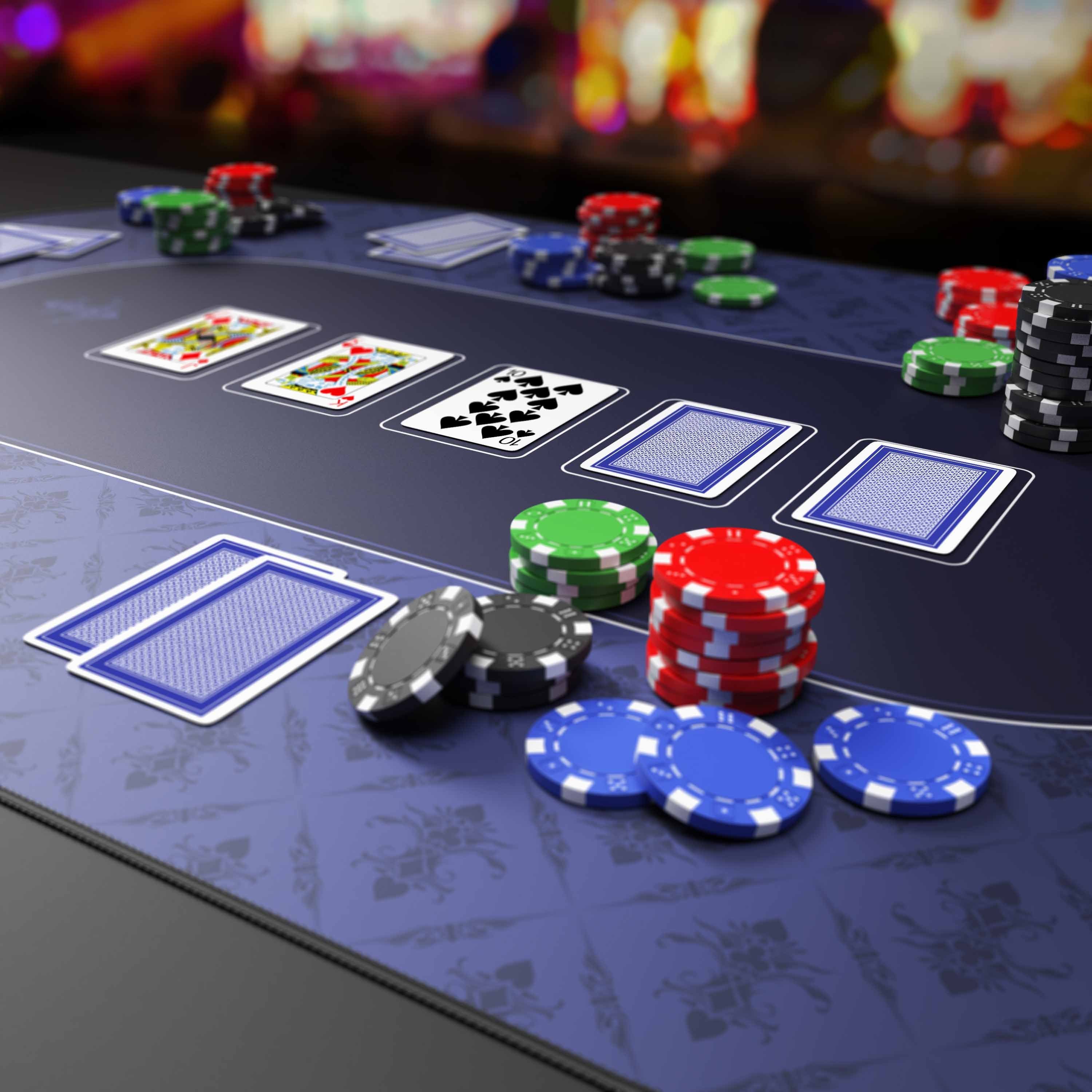 CSL Spieltisch, XXL Pokermatte 100x60cm, ovale günstig online kaufen