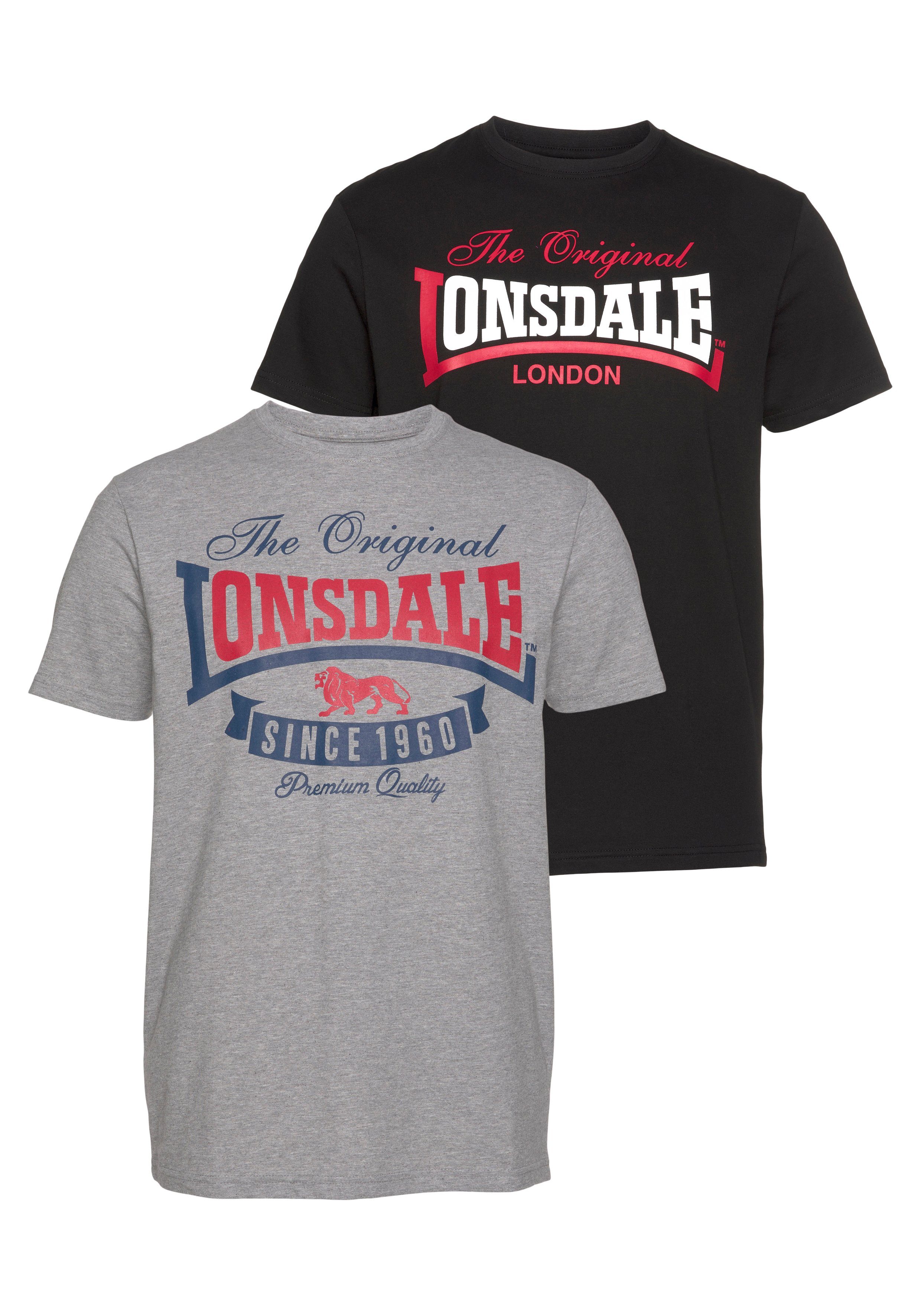 Lonsdale 2er-Pack) GEARACH (Packung, T-Shirt