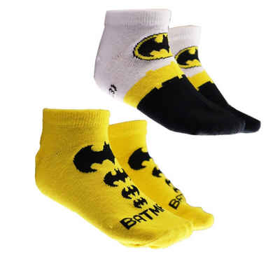DC Comics Kurzsocken Batman Jungen Kinder Socken 2-er Pack Gr. 23 bis 34
