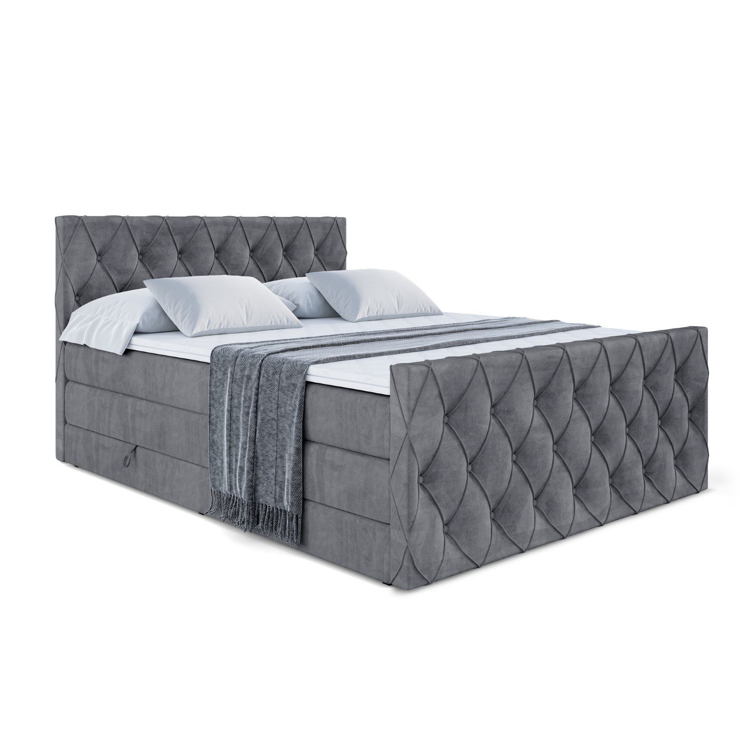 ALTDECOR Boxspringbett AMAY KING (mit Matratze günstig online kaufen