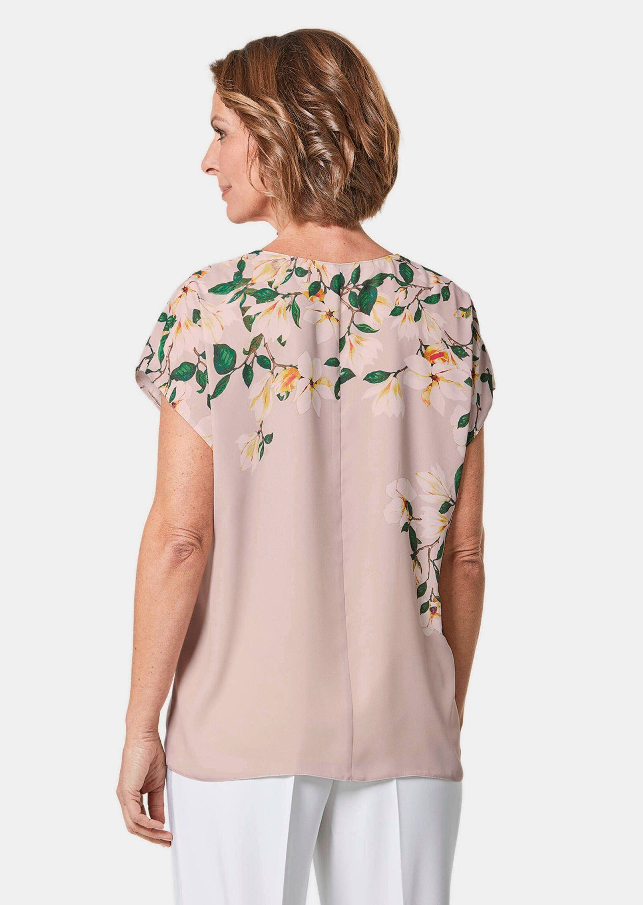 GOLDNER Chiffonbluse Luftige Chiffonbluse mit floralem Druck – Bild 3 von 5